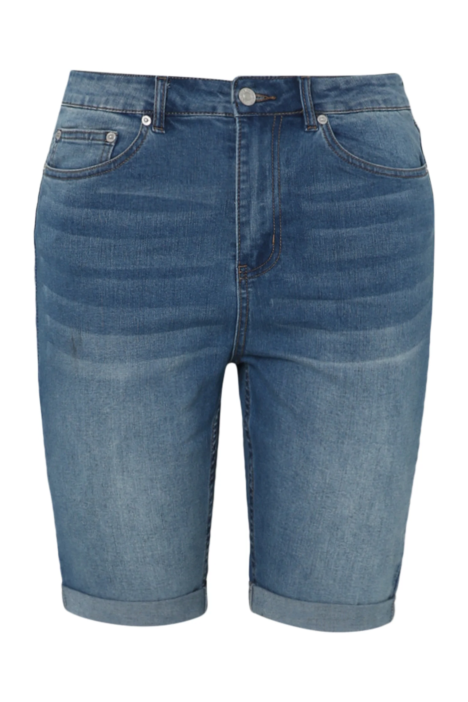 Effen slim bermuda met 5 zakken - Image 10