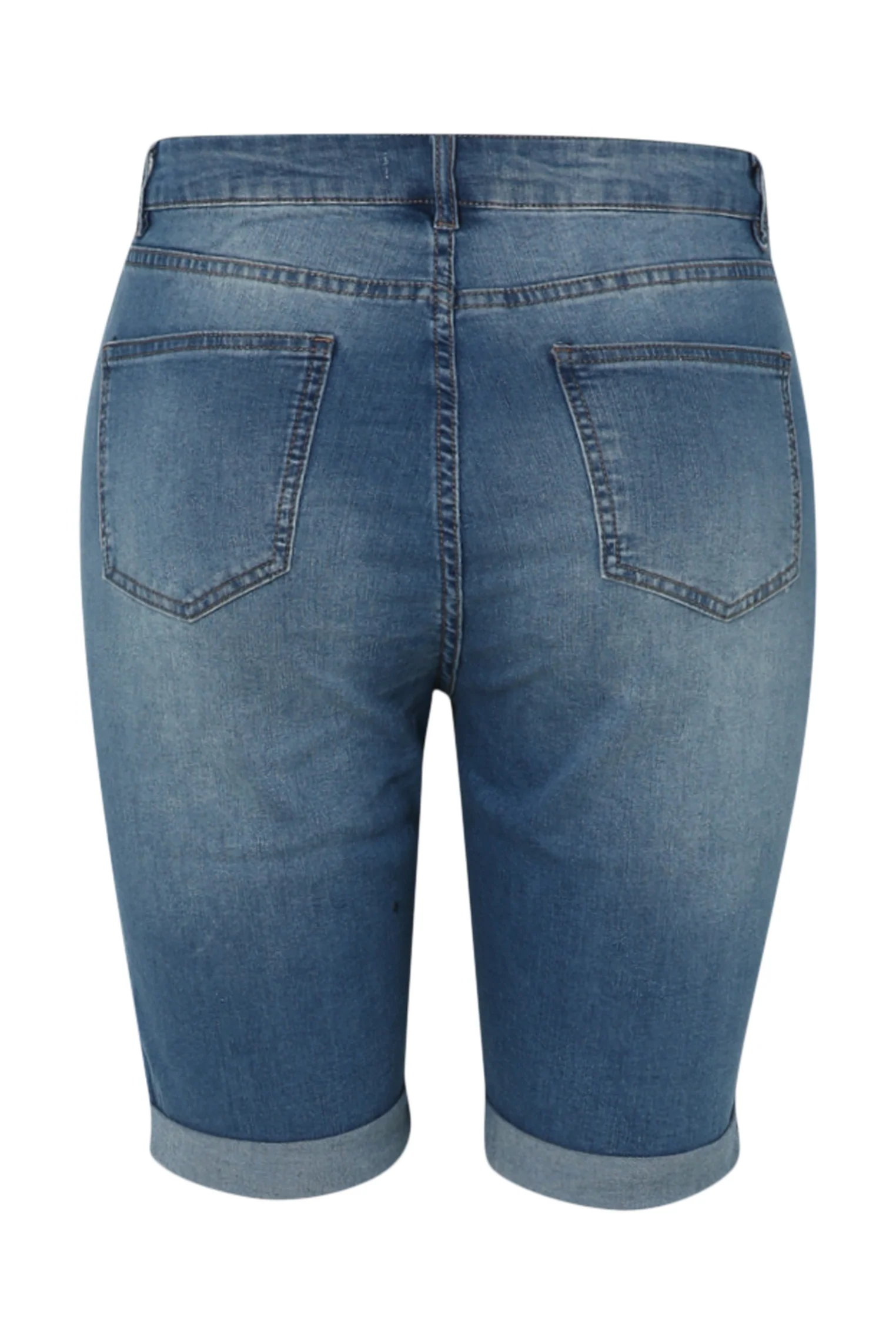 Effen slim bermuda met 5 zakken - Image 11