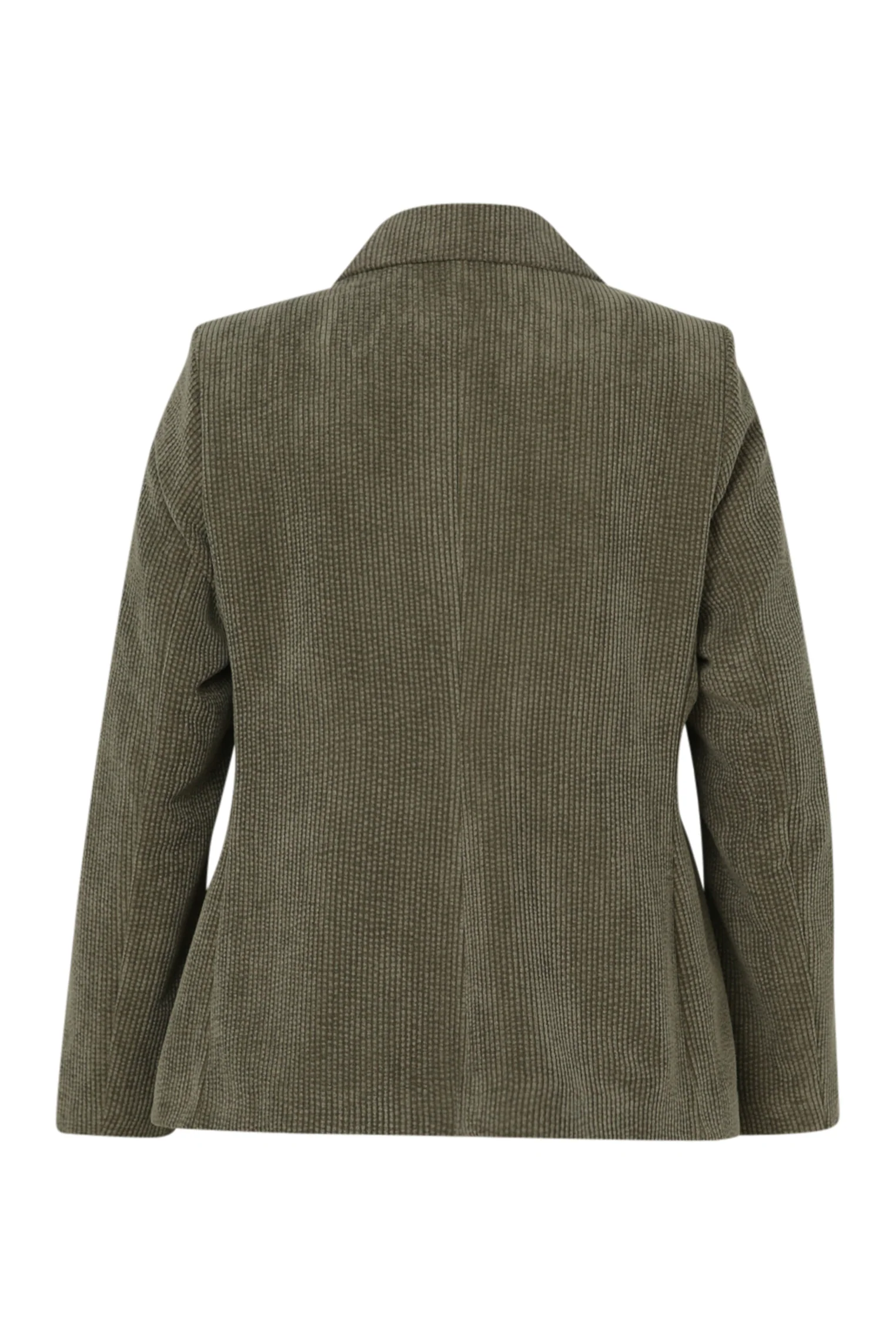 Korte, effen blazer in fluweel met voering in dierenhuidmotief - Image 11