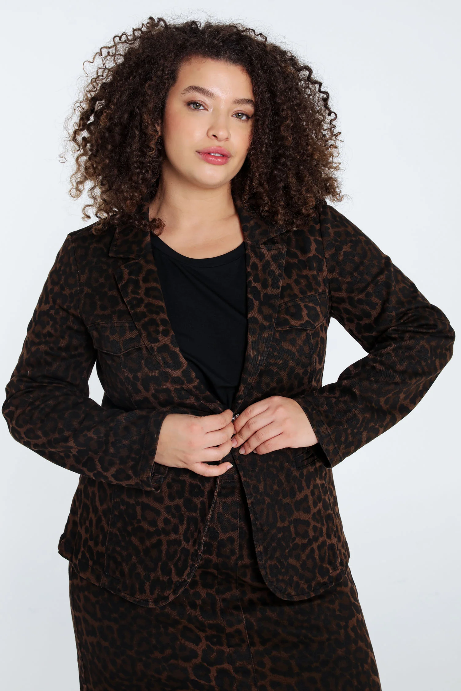 Dierenprint blazer