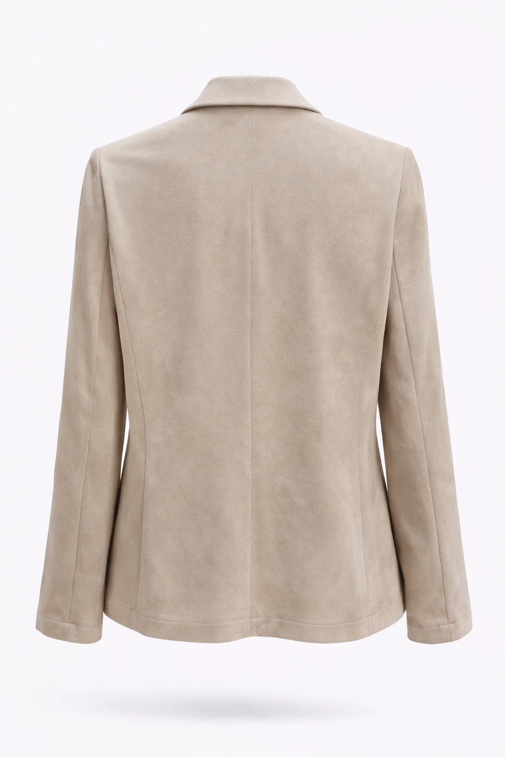 Effen blazer met suède-effect - Image 10