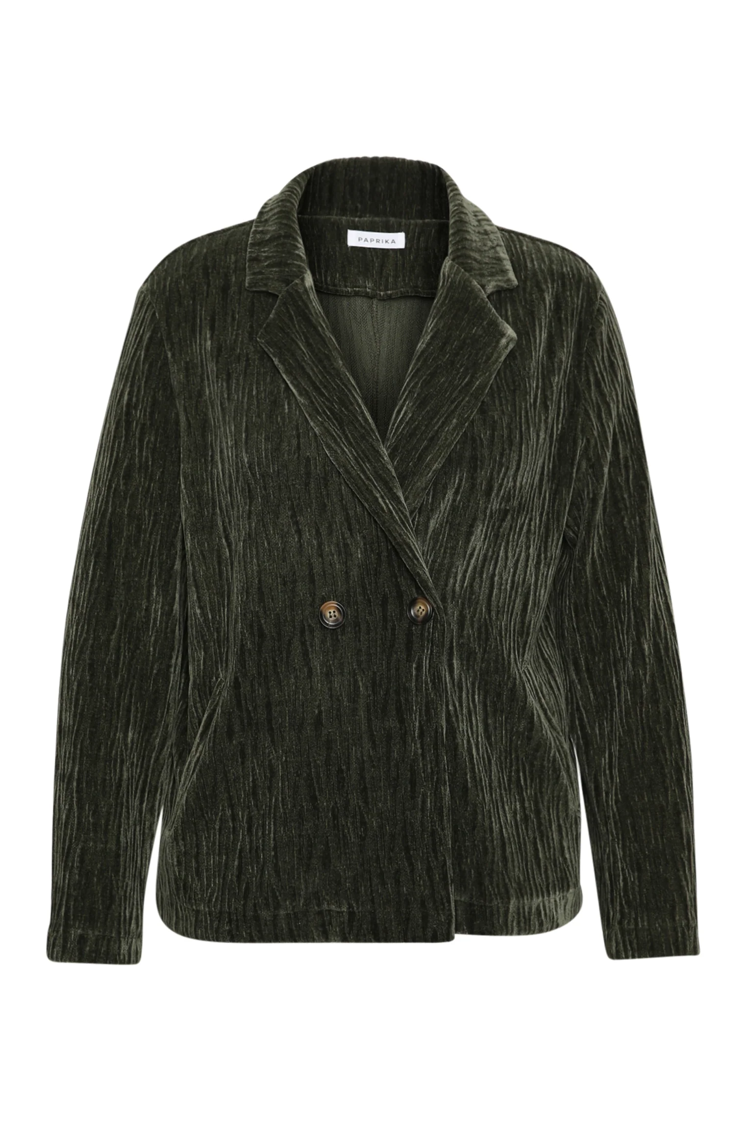Effen blazer van geplooid fluweel - Image 9