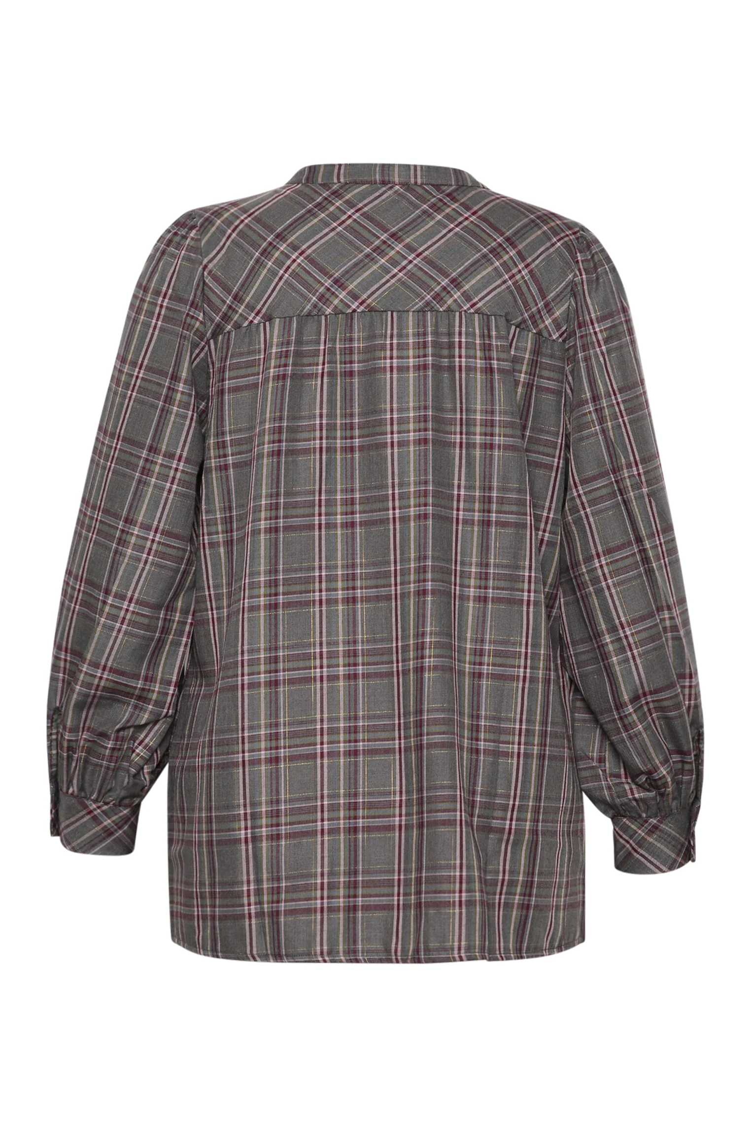 Geruite blouse met lurex - Image 8