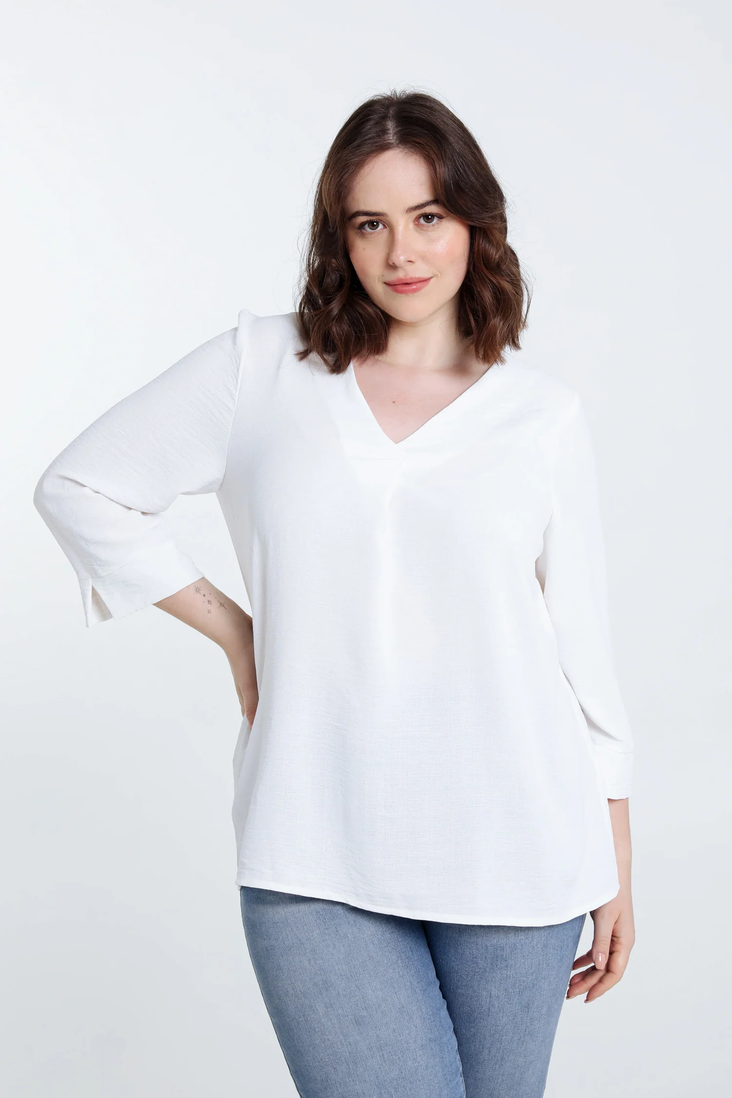 Losse, effen blouse