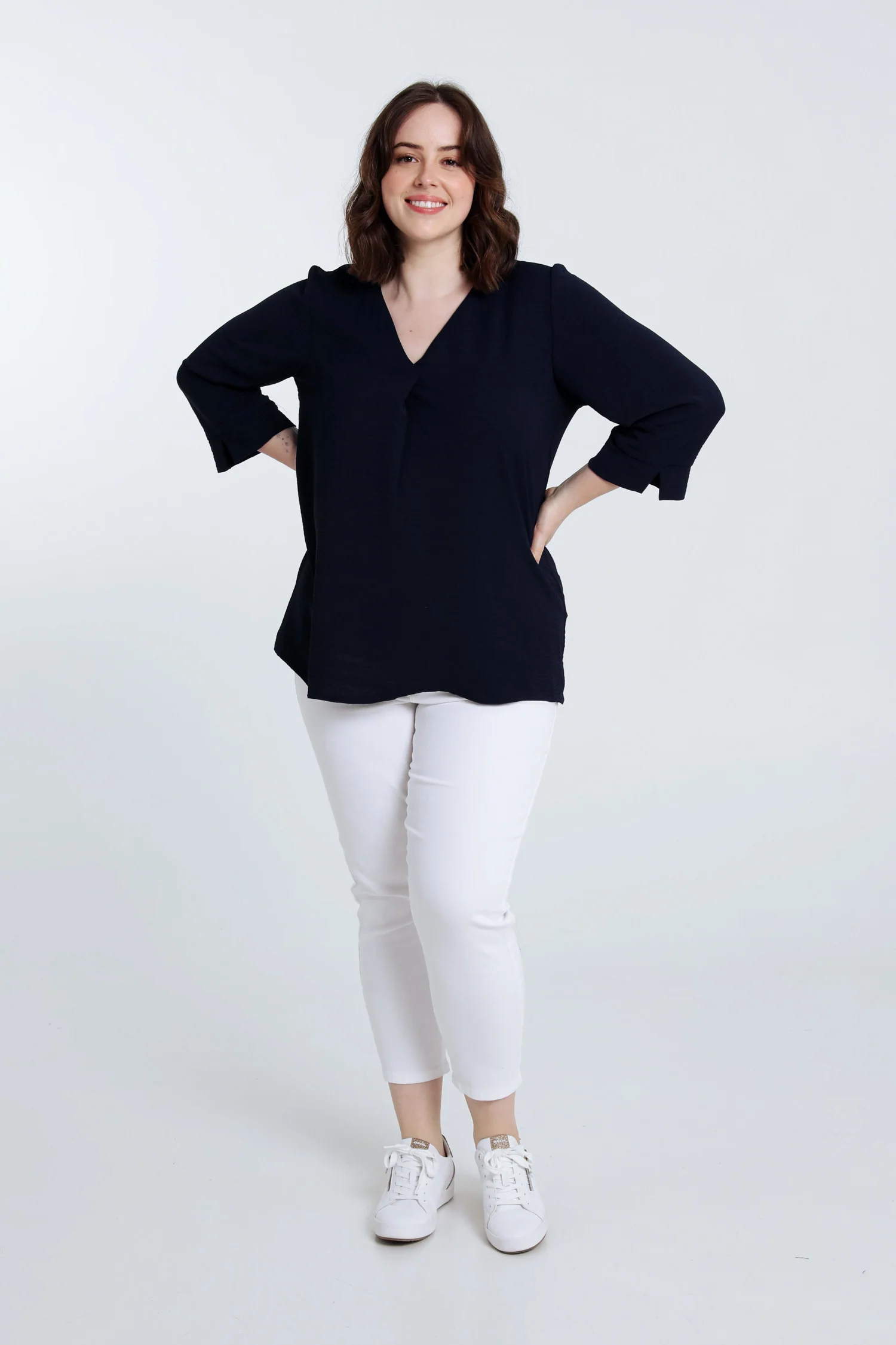 Losse, effen blouse - Image 28