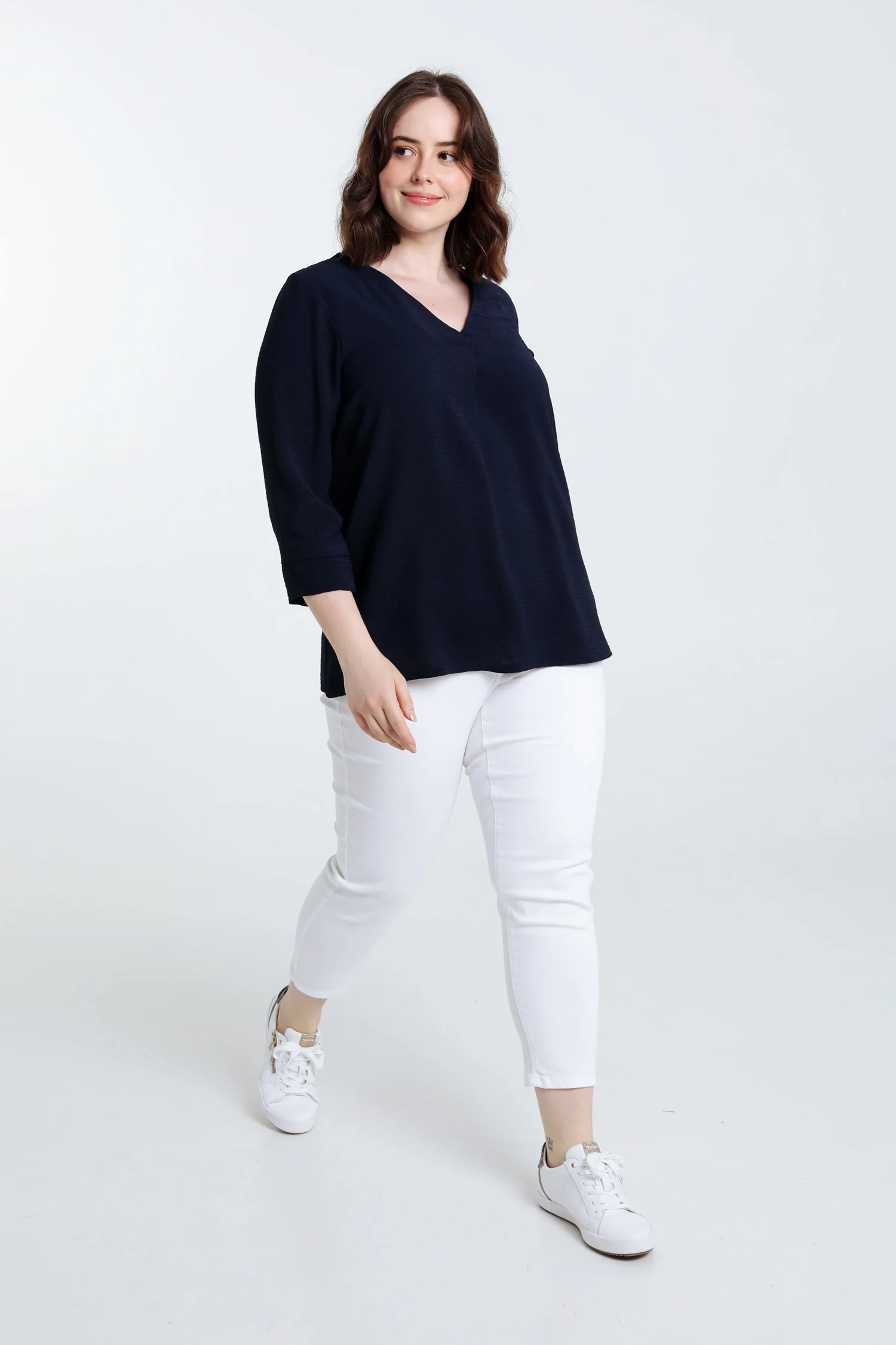 Losse, effen blouse - Image 31