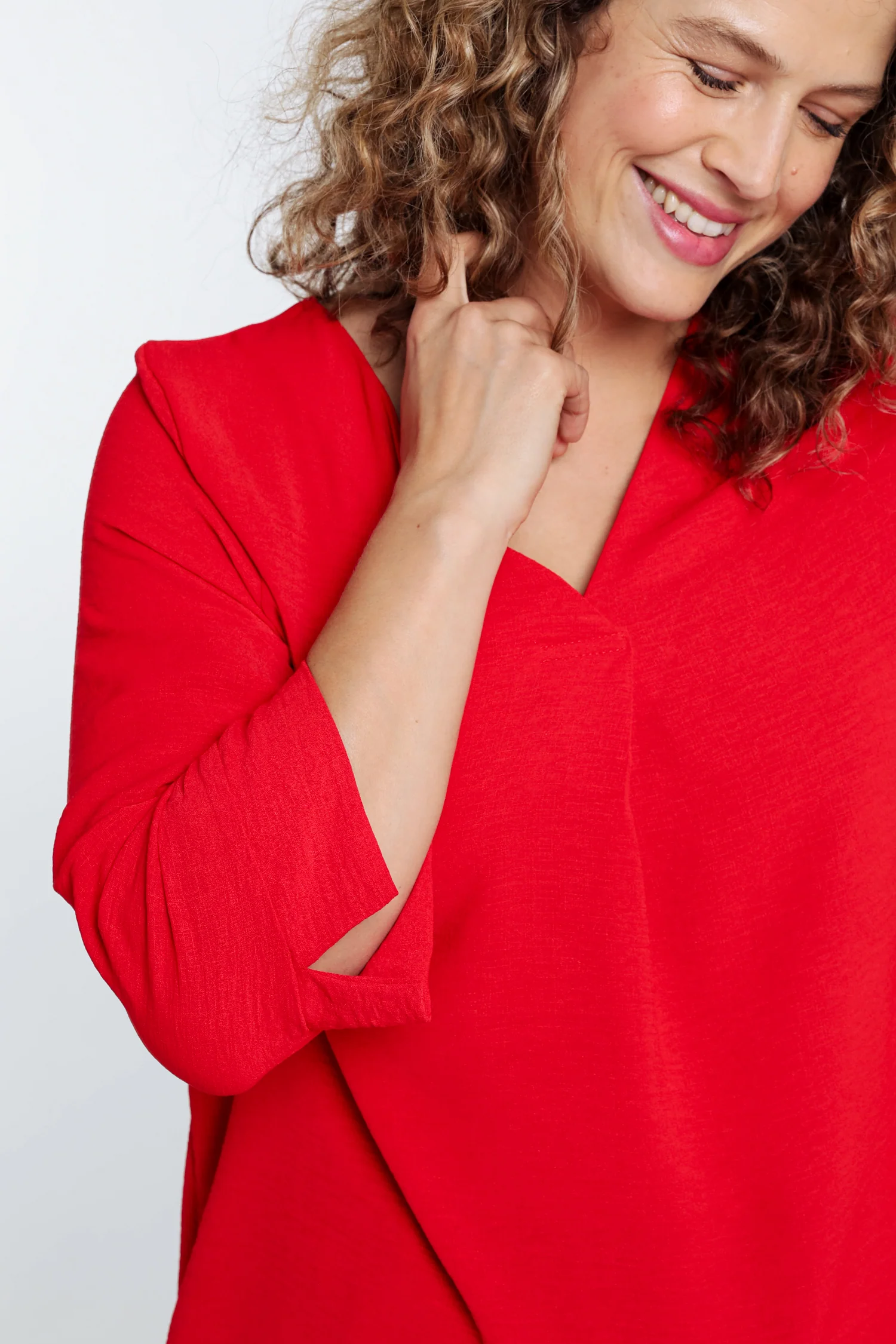 Losse, effen blouse - Image 37