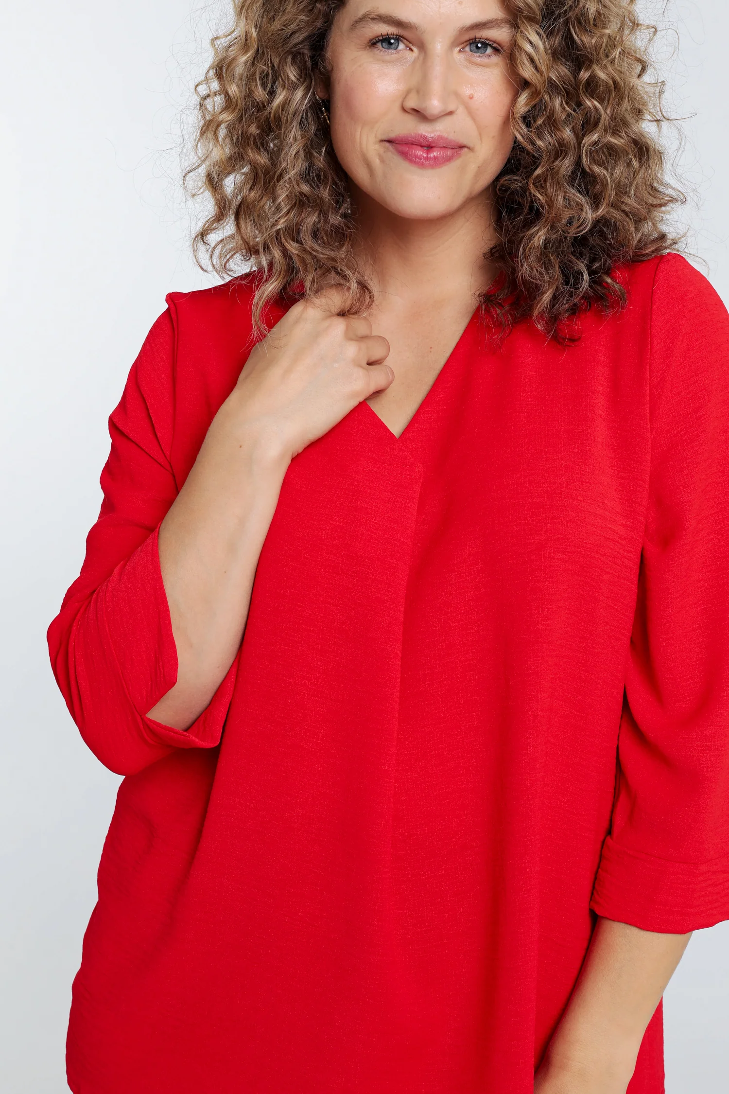 Losse, effen blouse - Image 38