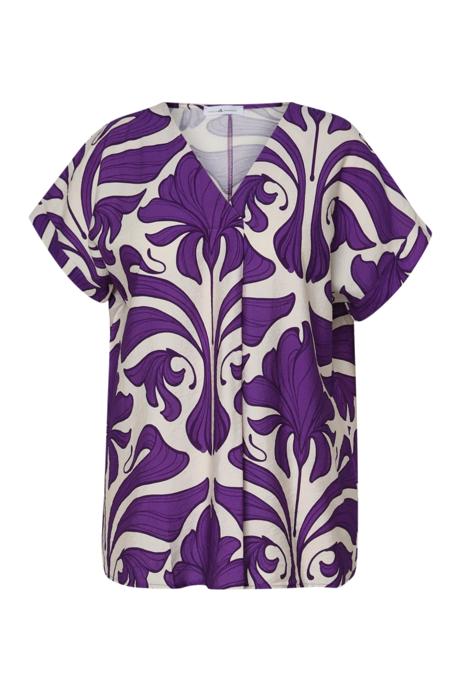 Bicolor blouse met bloemenprint - Image 10