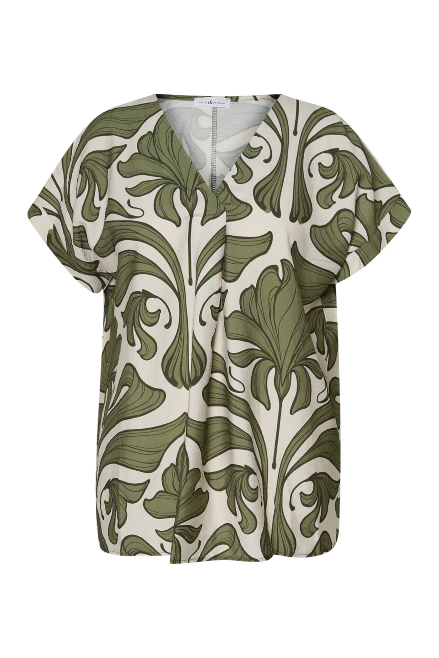 Bicolor blouse met bloemenprint - Image 13