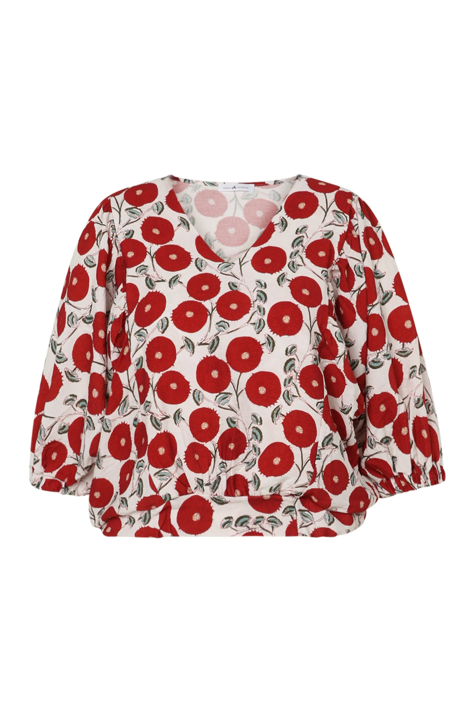 Boîteblouse met bloemenprint - Image 10