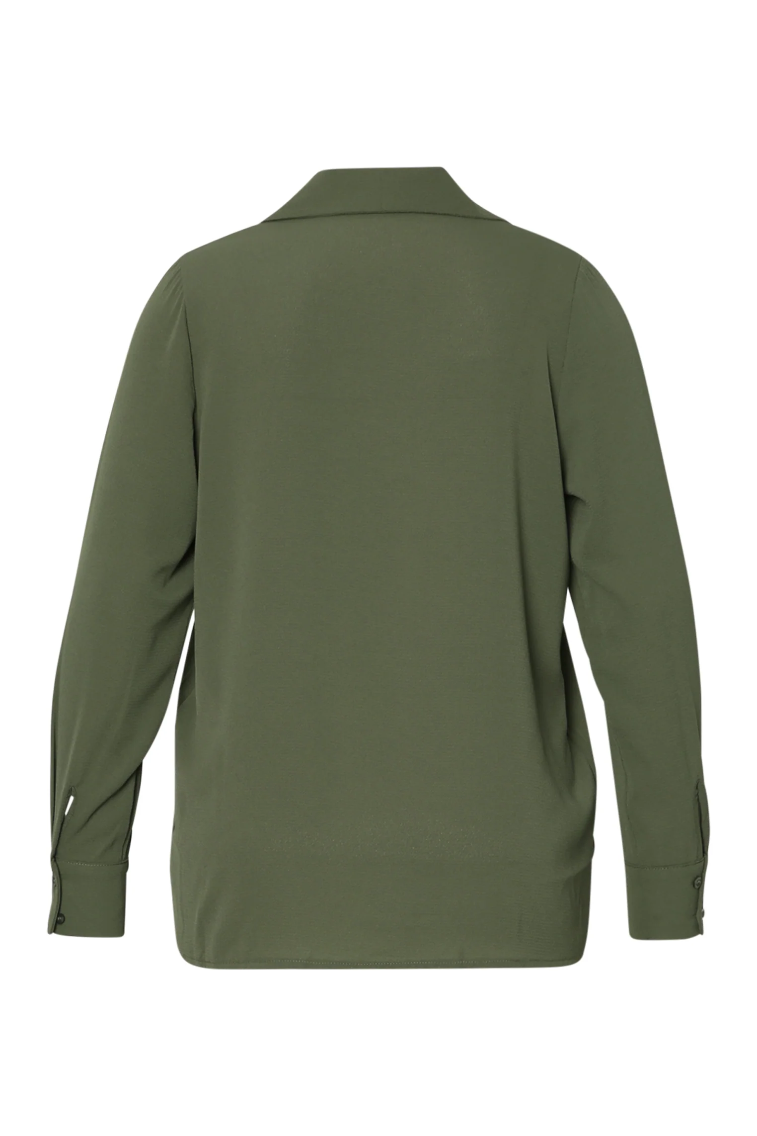 Effen blouse met omgeslagen kraag - Image 9