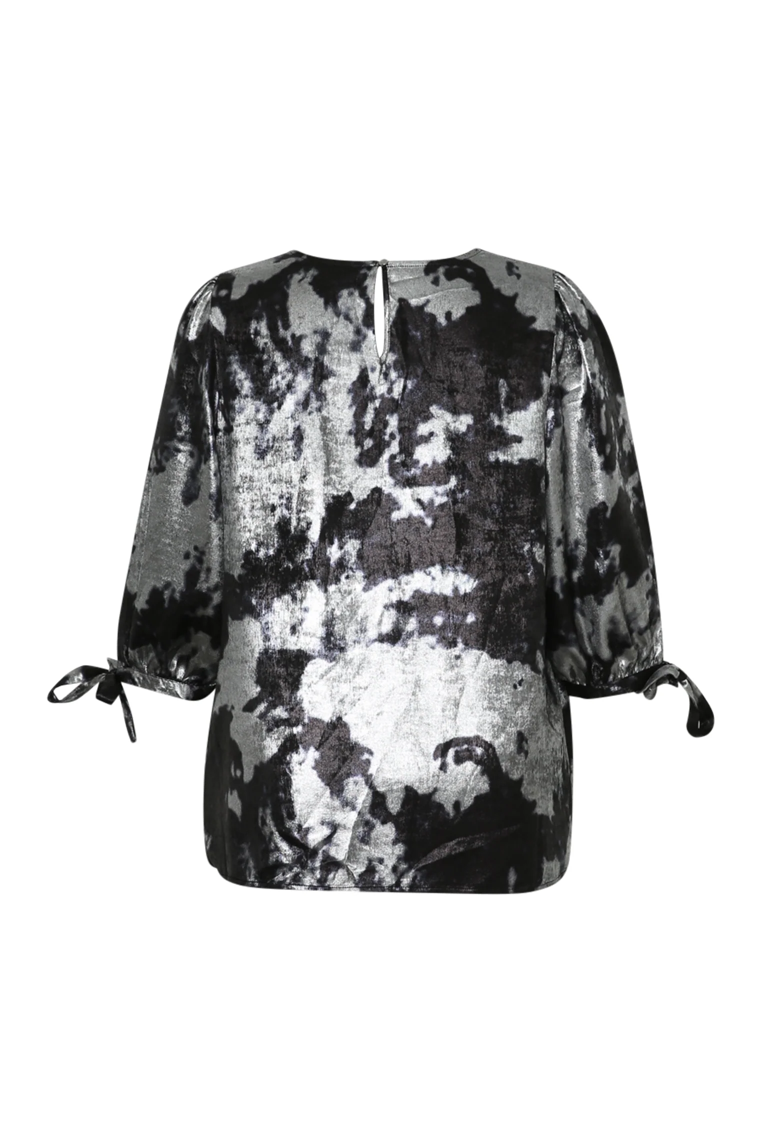 Satinachtige blouse tie-dye effect - Image 9