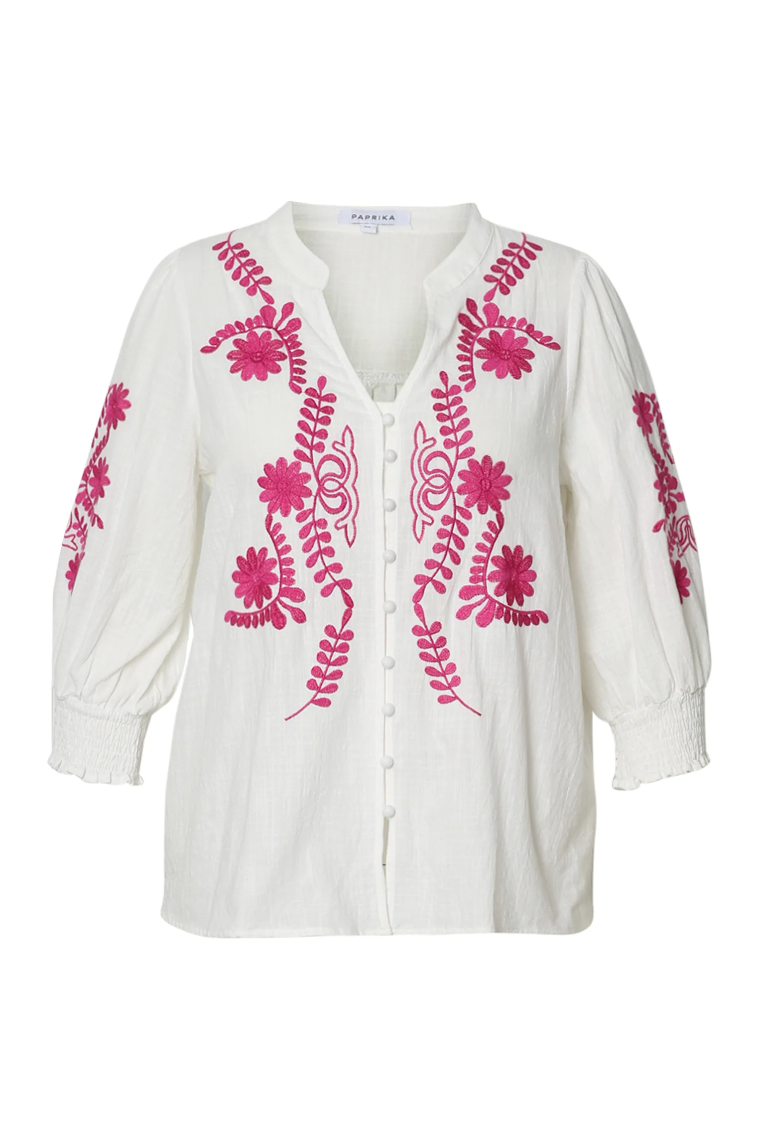 Katoenen blouse met borduursels - Image 10