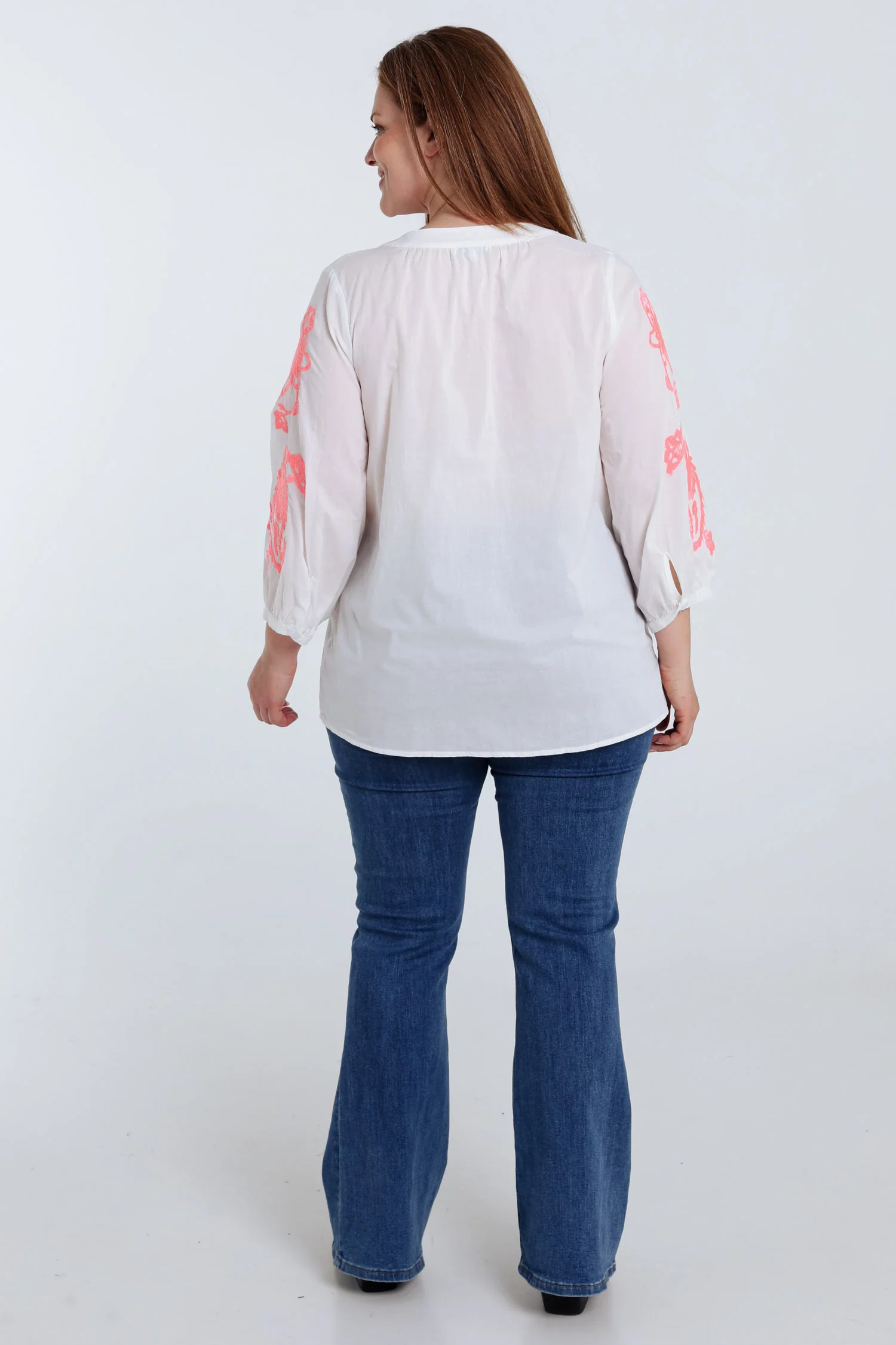 Katoenen blouse met borduursels - Image 2