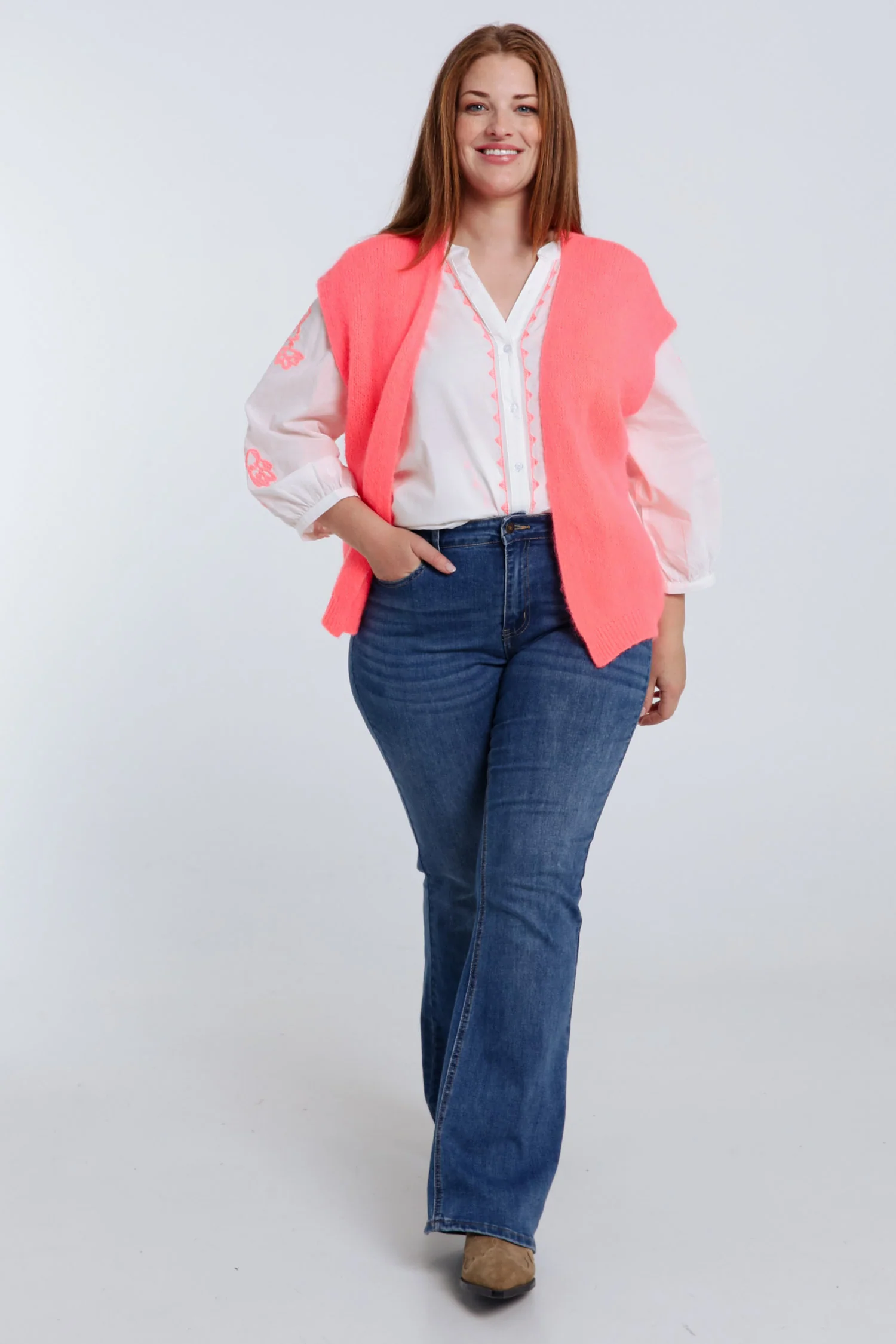 Katoenen blouse met borduursels - Image 9