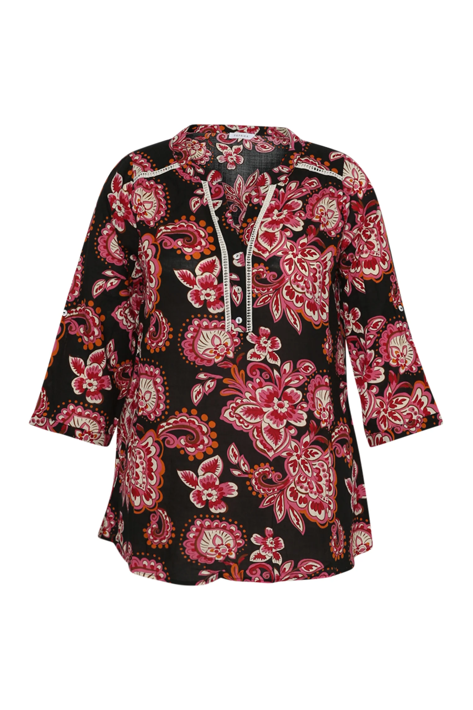 Blouse van katoen en viscose met paisleyprint - Image 8