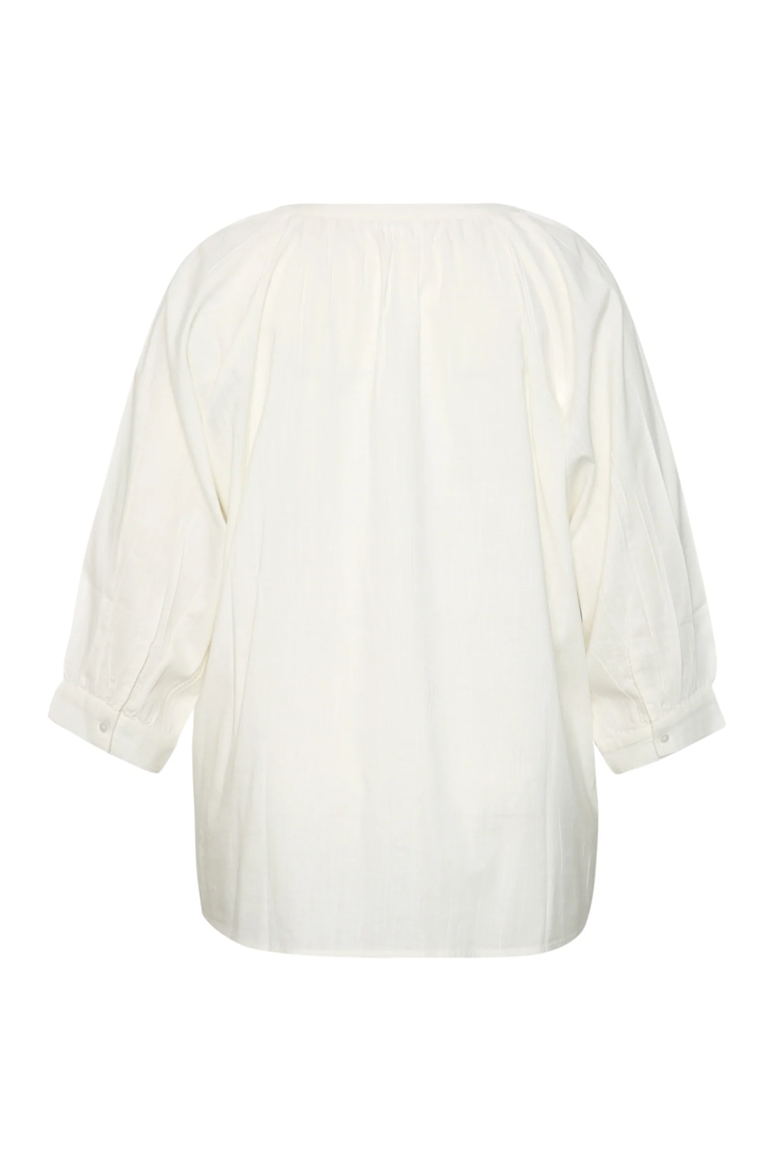 Blouse van katoen en viscose met parelmoer bloemen - Image 2