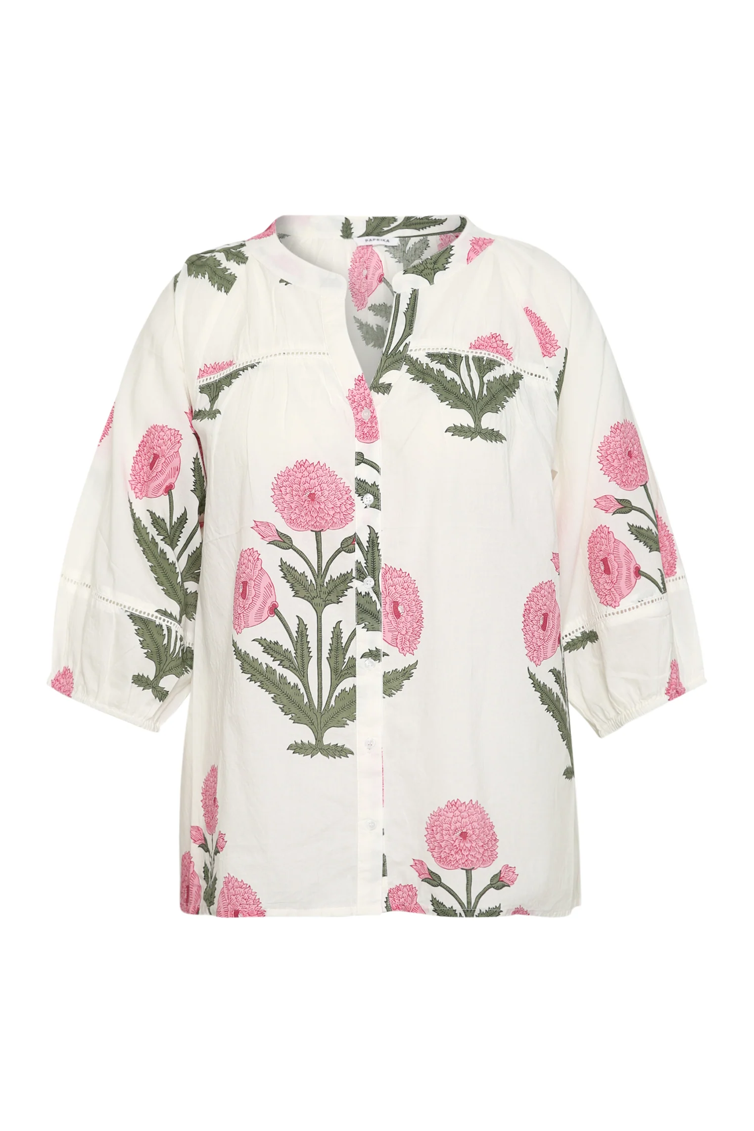 Blouse van katoen met bloemenprint