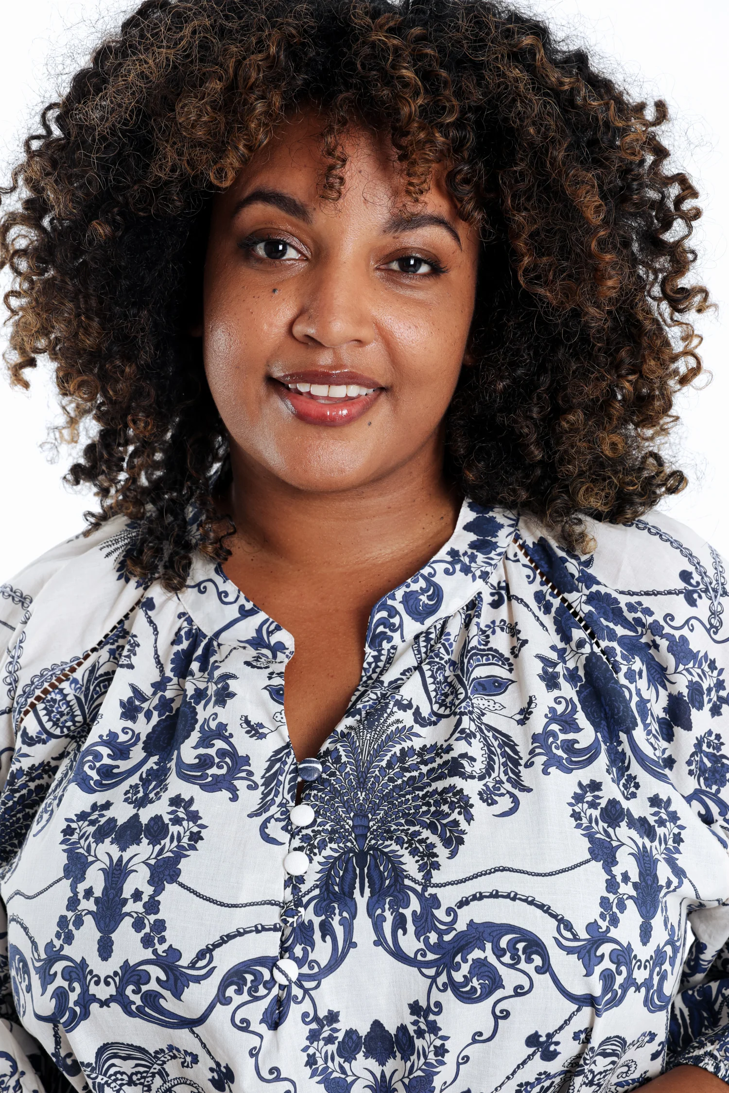 Blouse van katoen met bloemenprint - Image 3