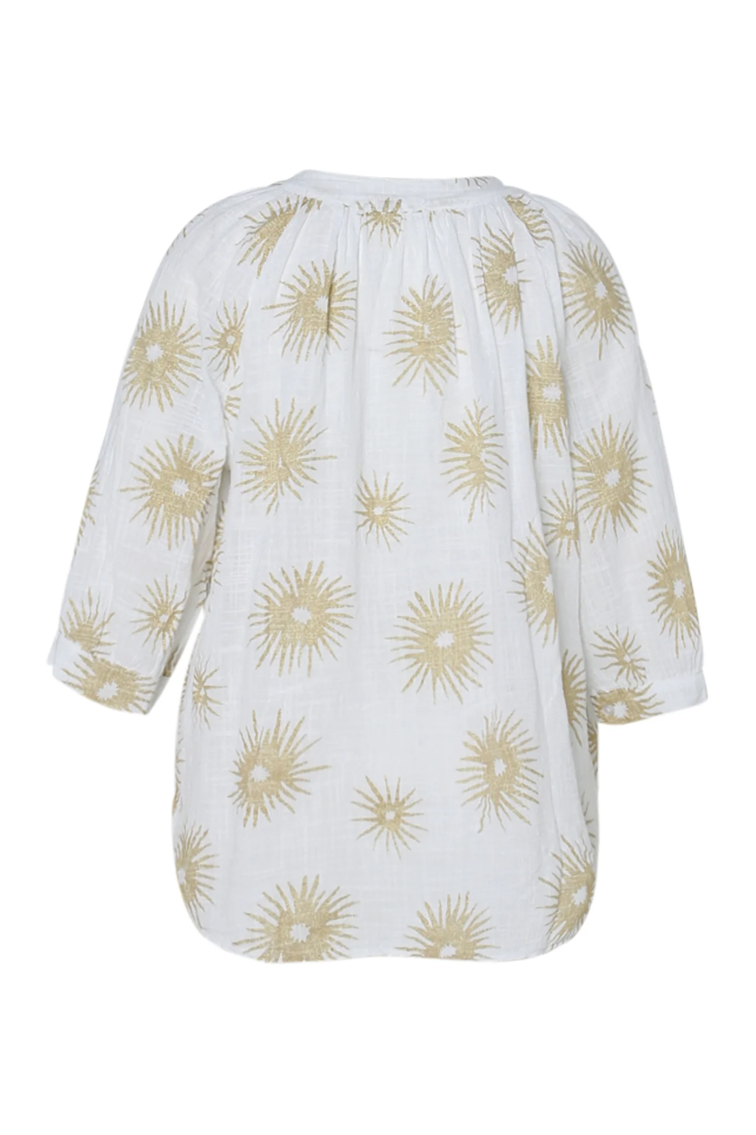 Blouse van katoen met folie zonprint - Image 11