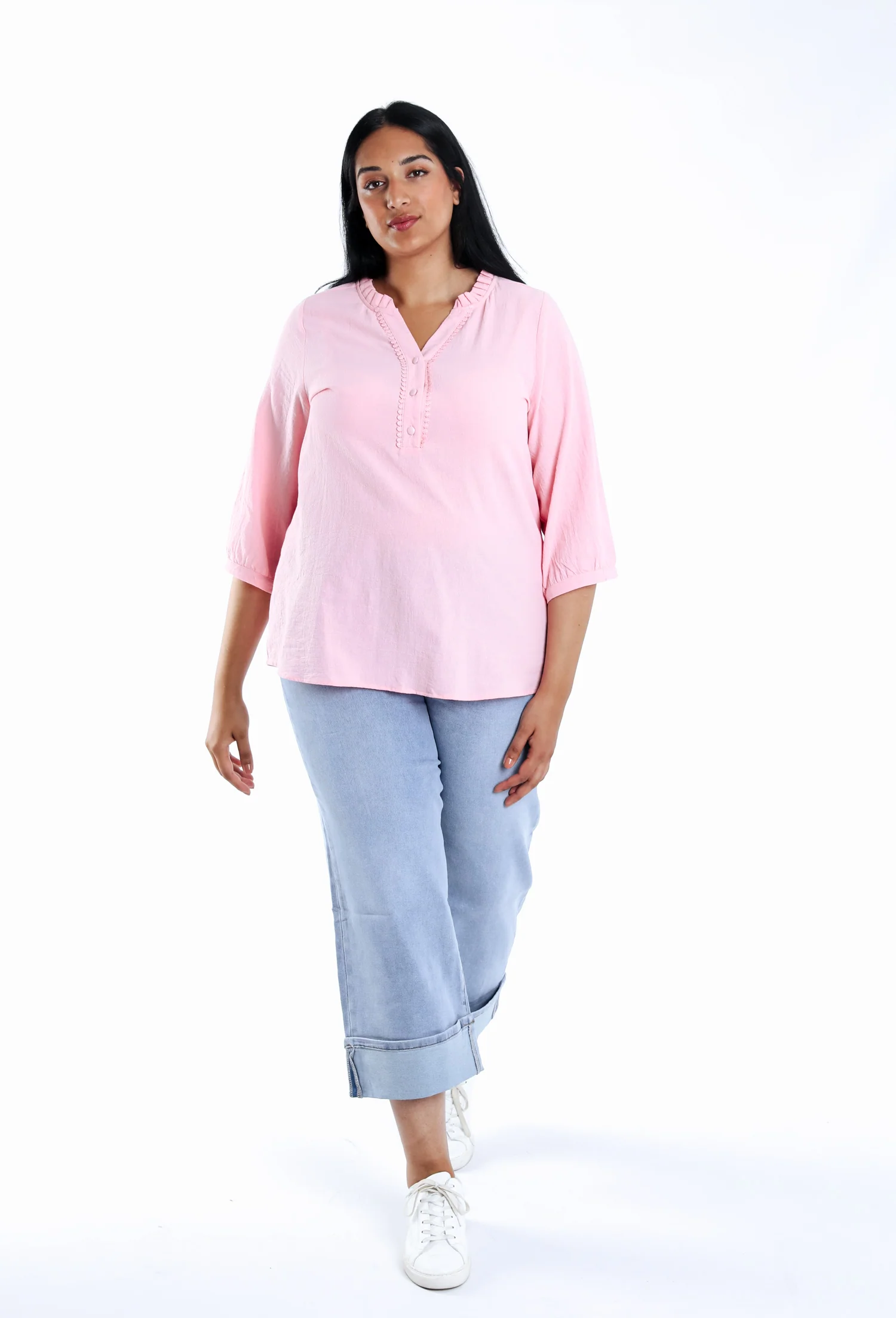 Effen katoenen blouse - Image 6