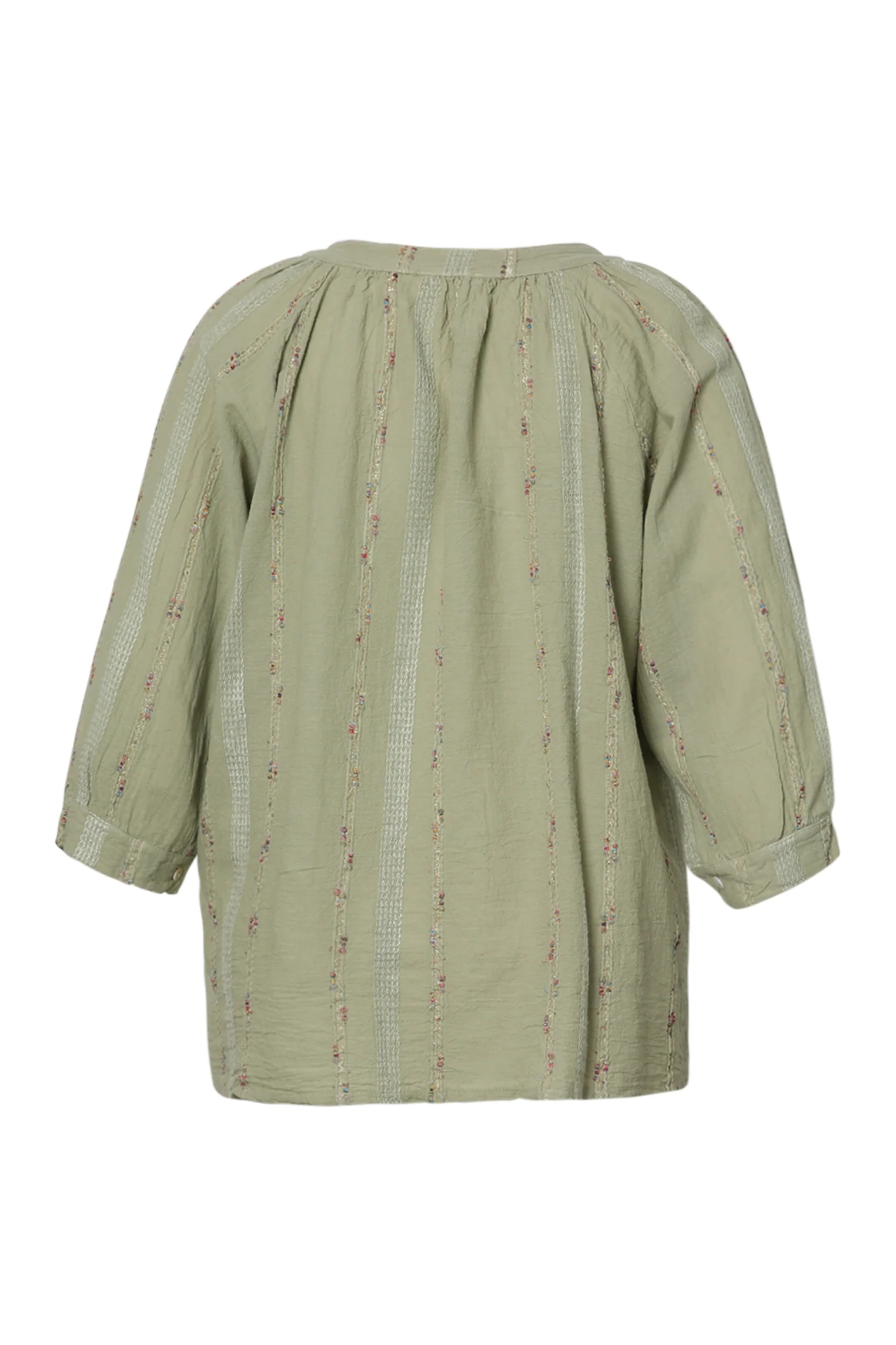 Effen katoenen blouse met multicolore details - Image 22