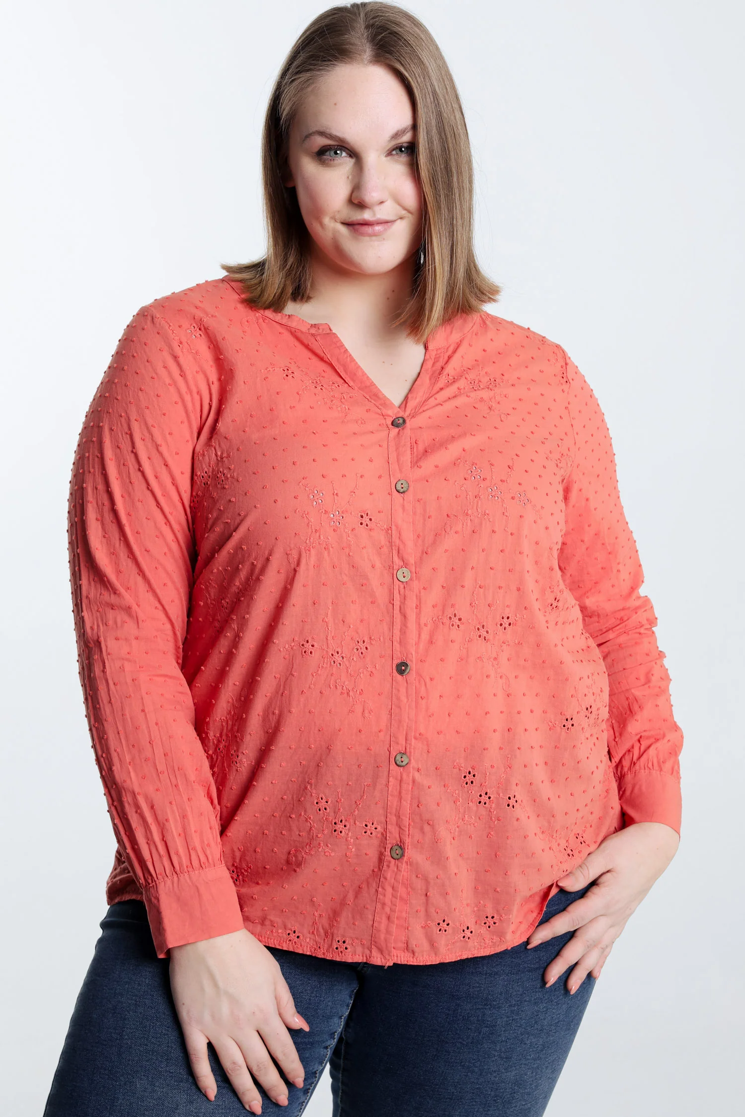  Katoenen blouse met borduursels  - Image 12