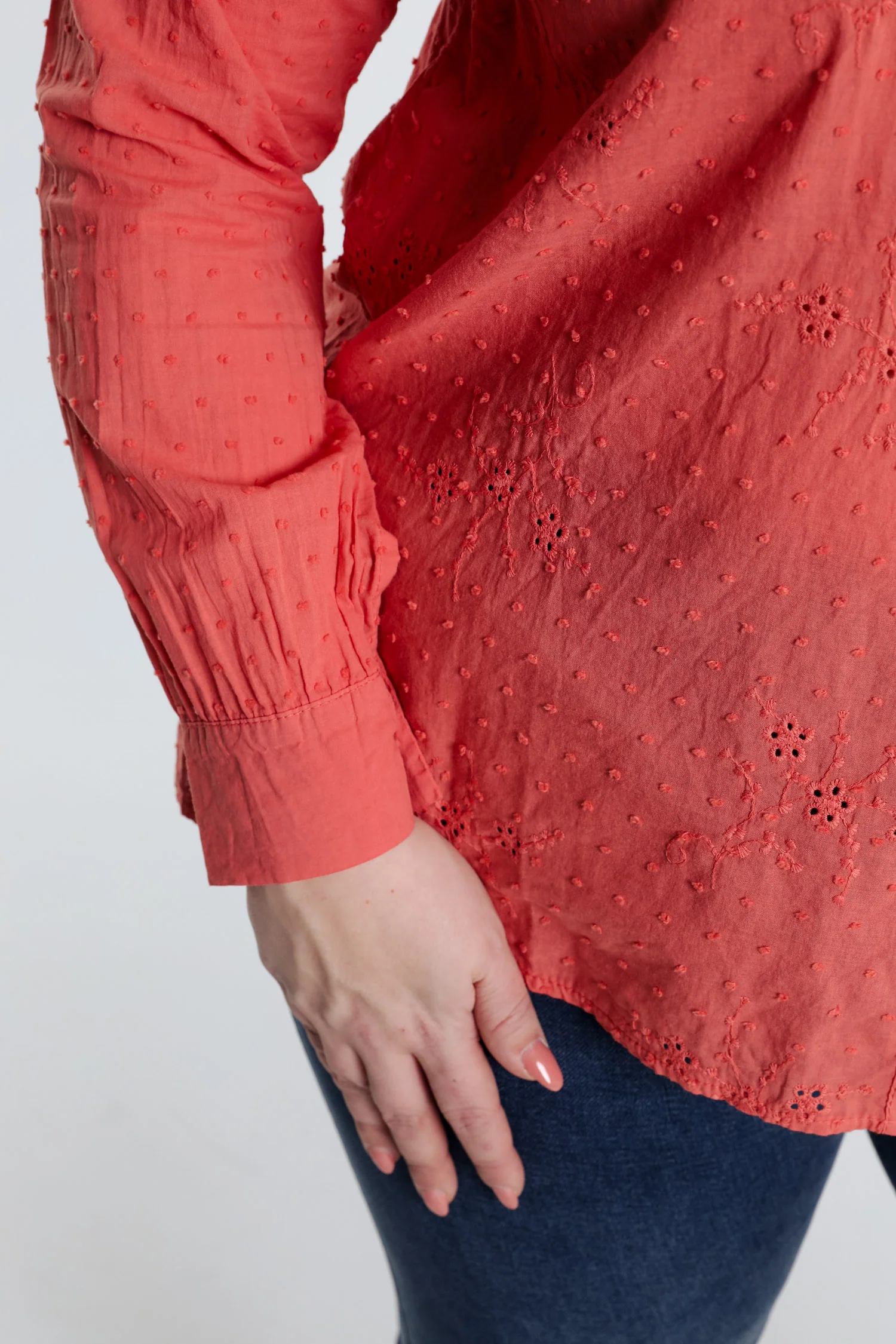  Katoenen blouse met borduursels  - Image 17