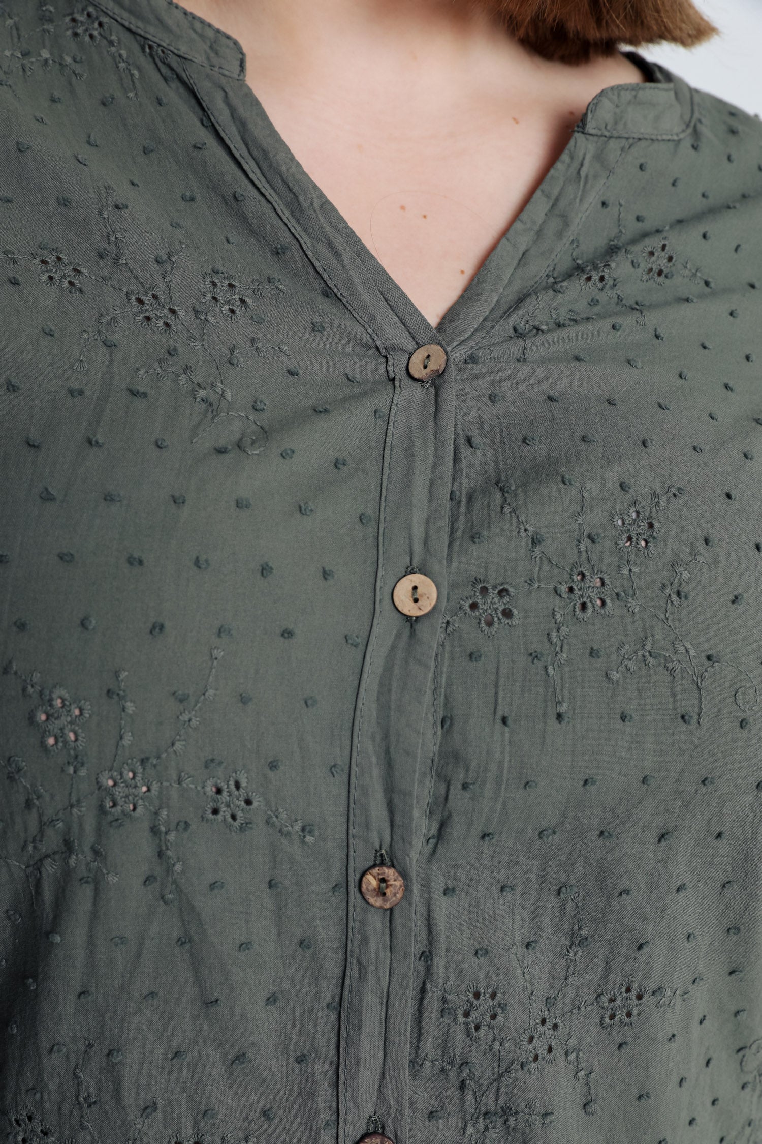  Katoenen blouse met borduursels  - Image 3