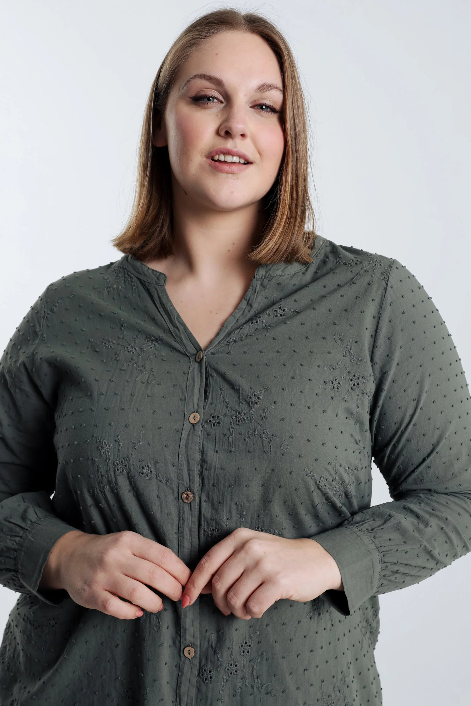  Katoenen blouse met borduursels  - Image 5