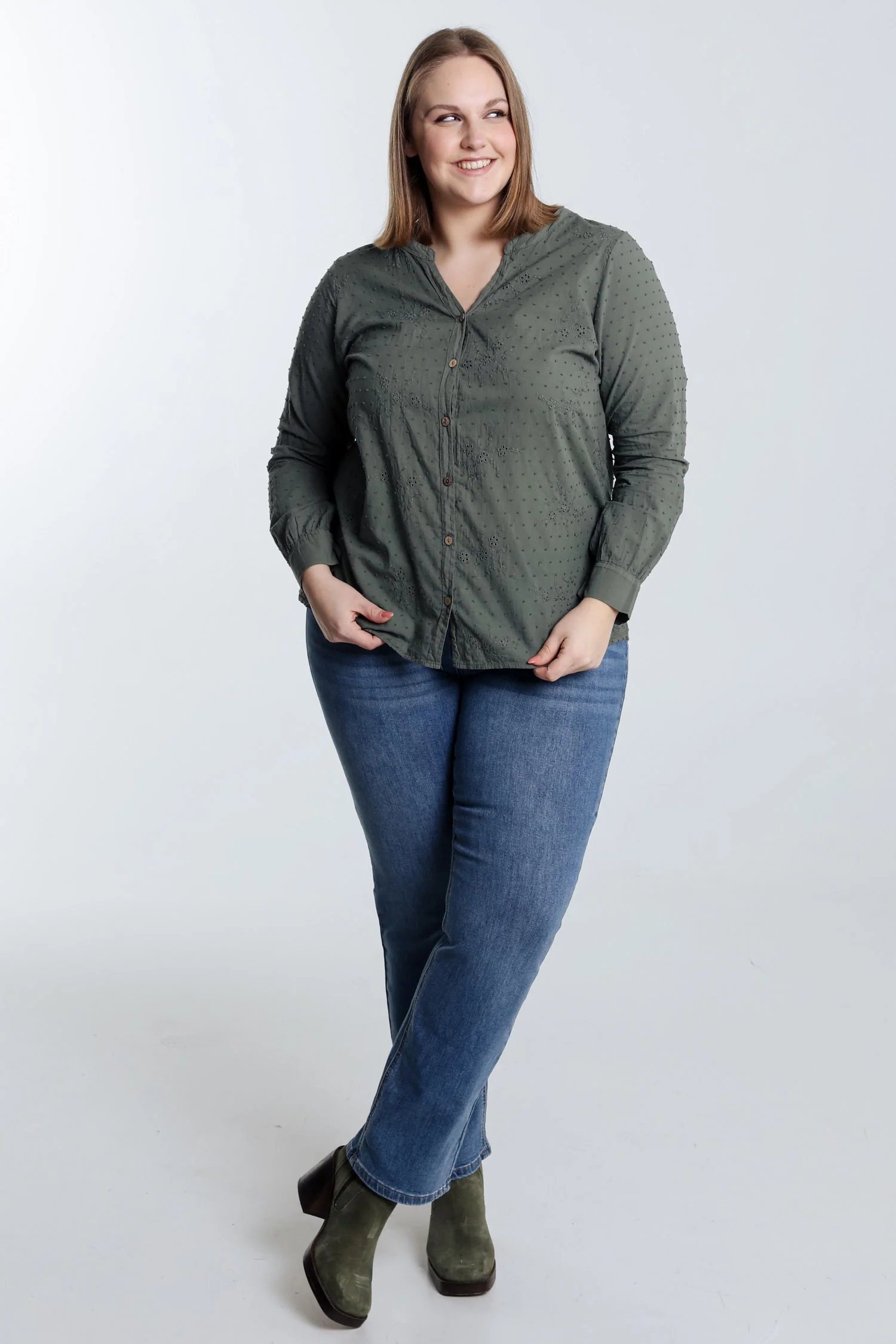  Katoenen blouse met borduursels  - Image 8