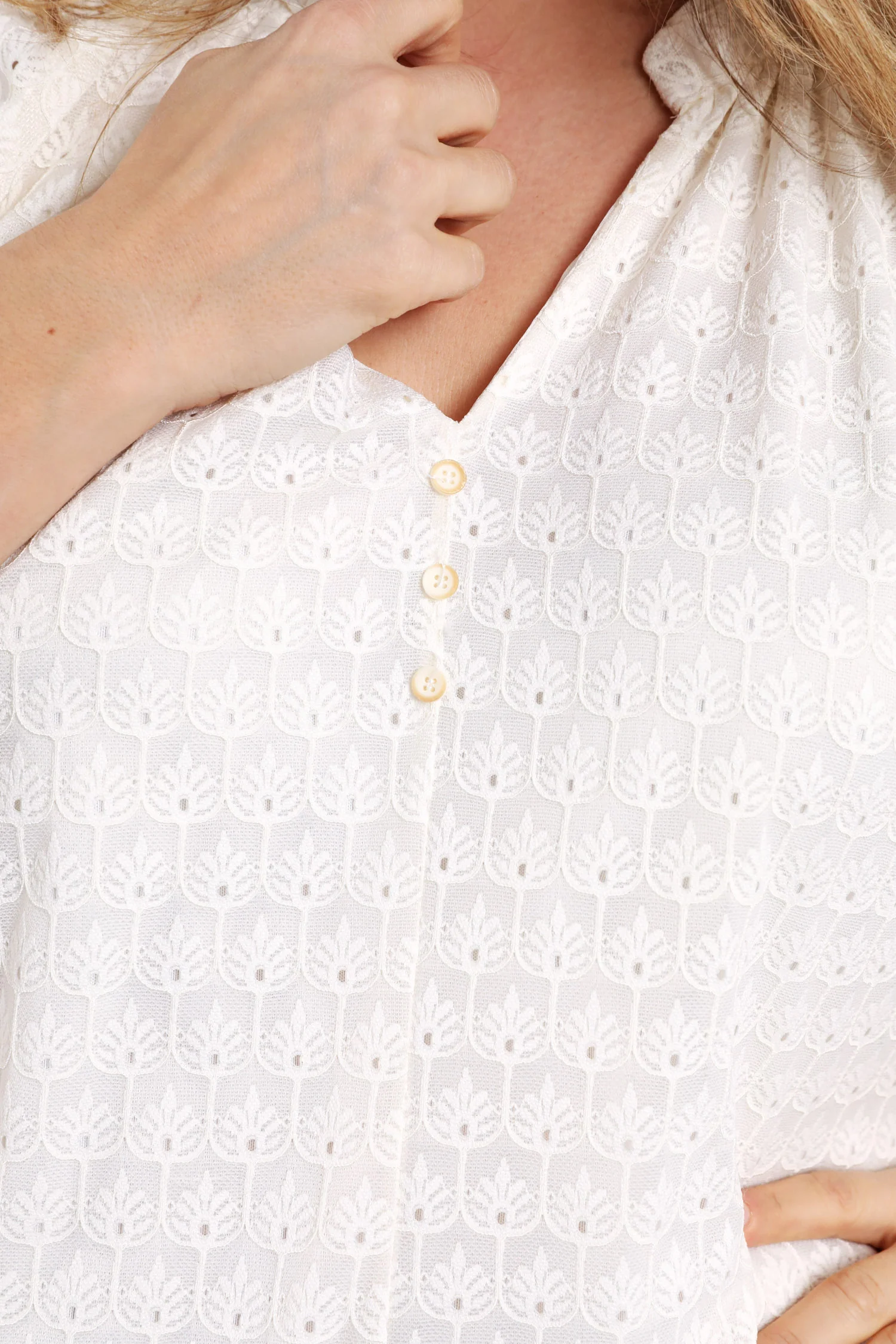 Effen kanten blouse - Image 4