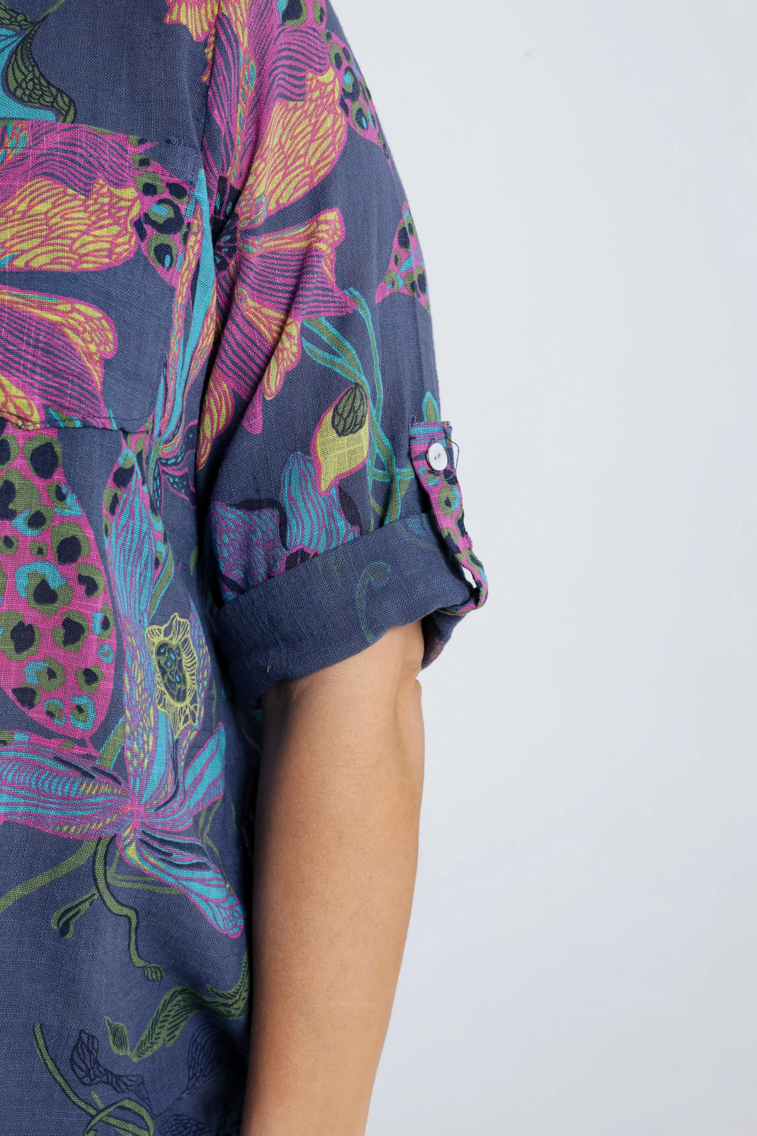 Blouse van katoenen mousseline met bloemenprint - Image 14