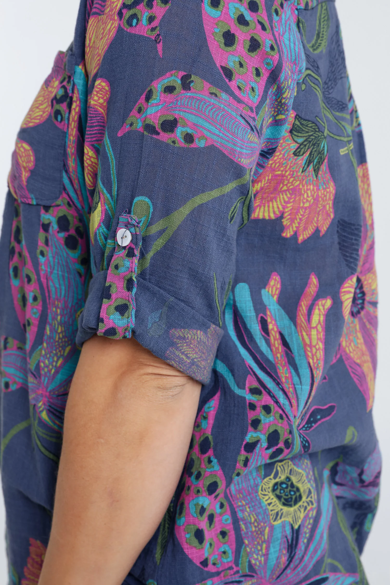 Blouse van katoenen mousseline met bloemenprint - Image 15