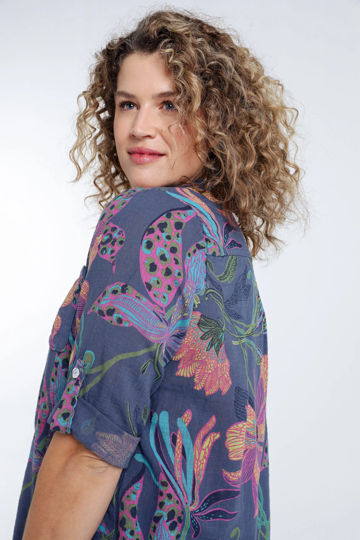 Blouse van katoenen mousseline met bloemenprint - Image 16