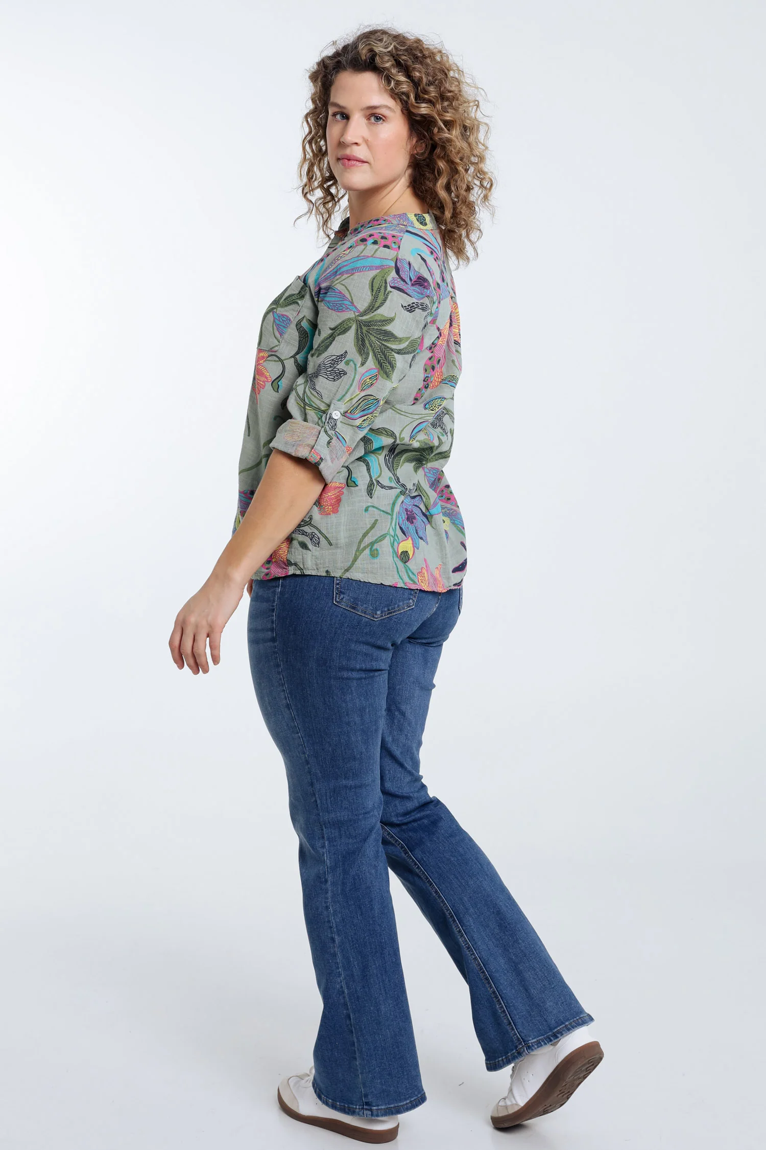 Blouse van katoenen mousseline met bloemenprint - Image 24