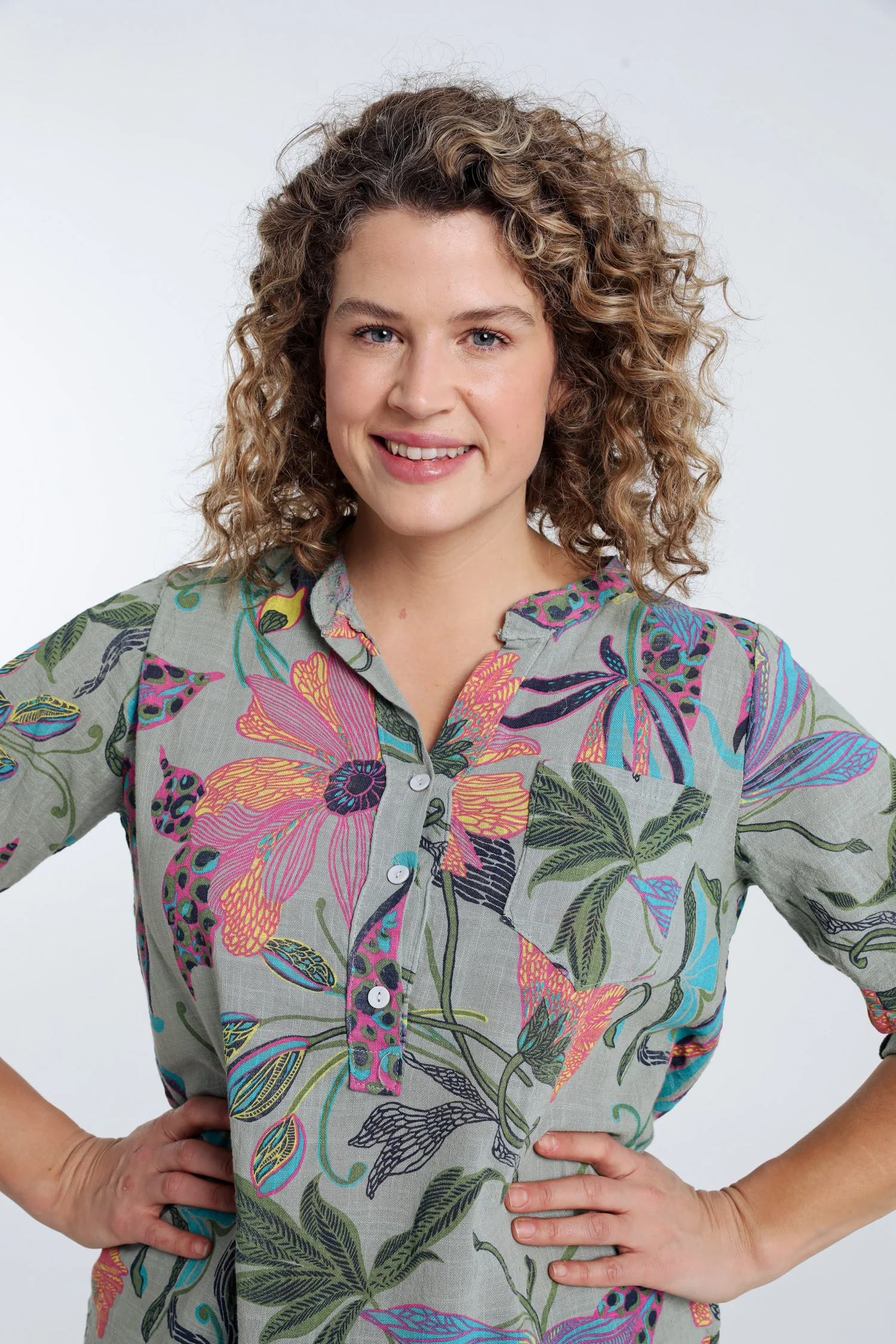 Blouse van katoenen mousseline met bloemenprint - Image 25