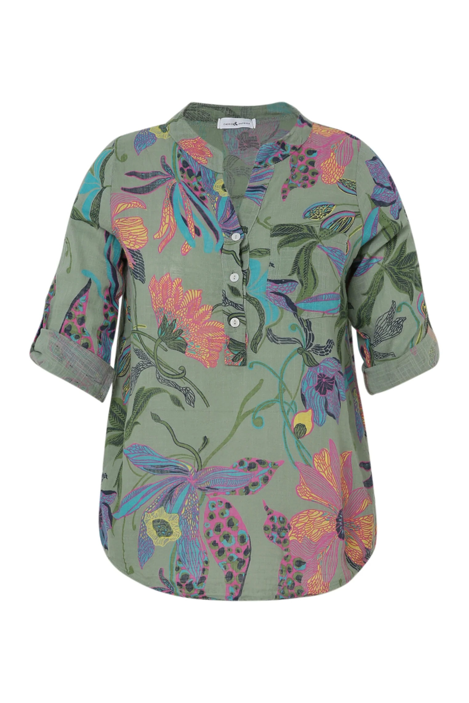 Blouse van katoenen mousseline met bloemenprint - Image 32