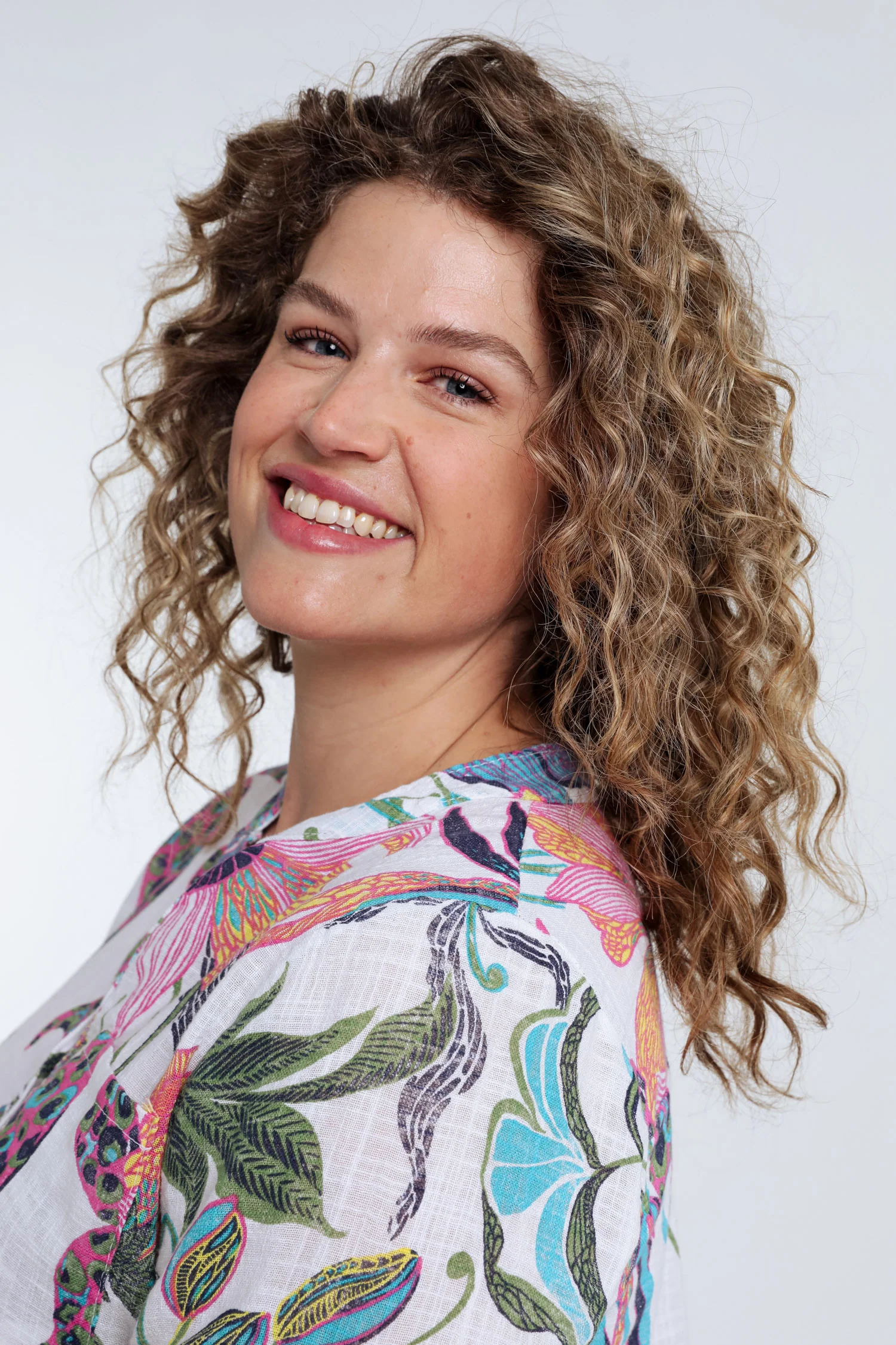 Blouse van katoenen mousseline met bloemenprint - Image 4