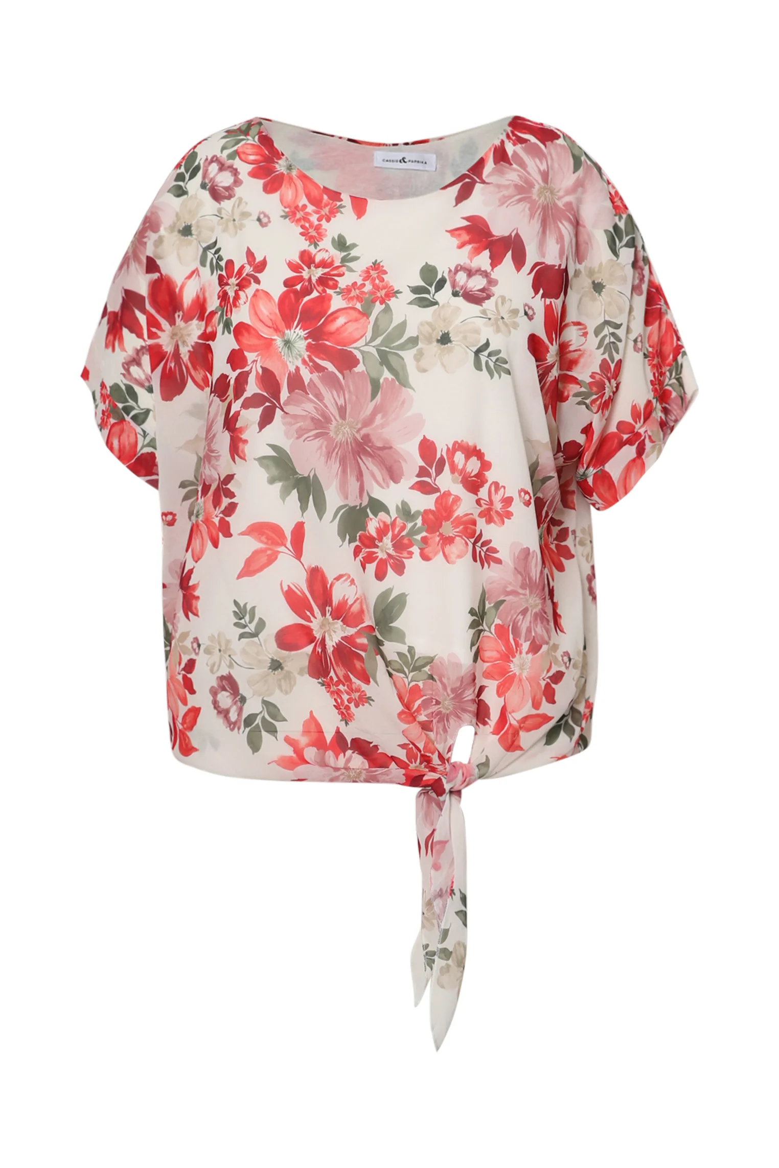 Blouse van viscose met bloemenprint en strikdetail - Image 10