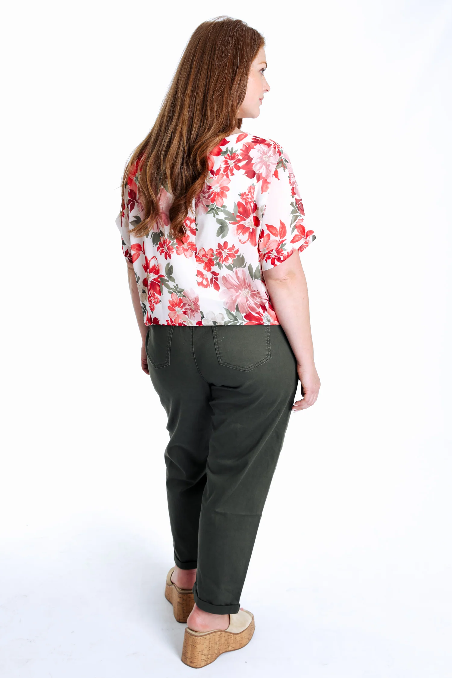 Blouse van viscose met bloemenprint en strikdetail - Image 2