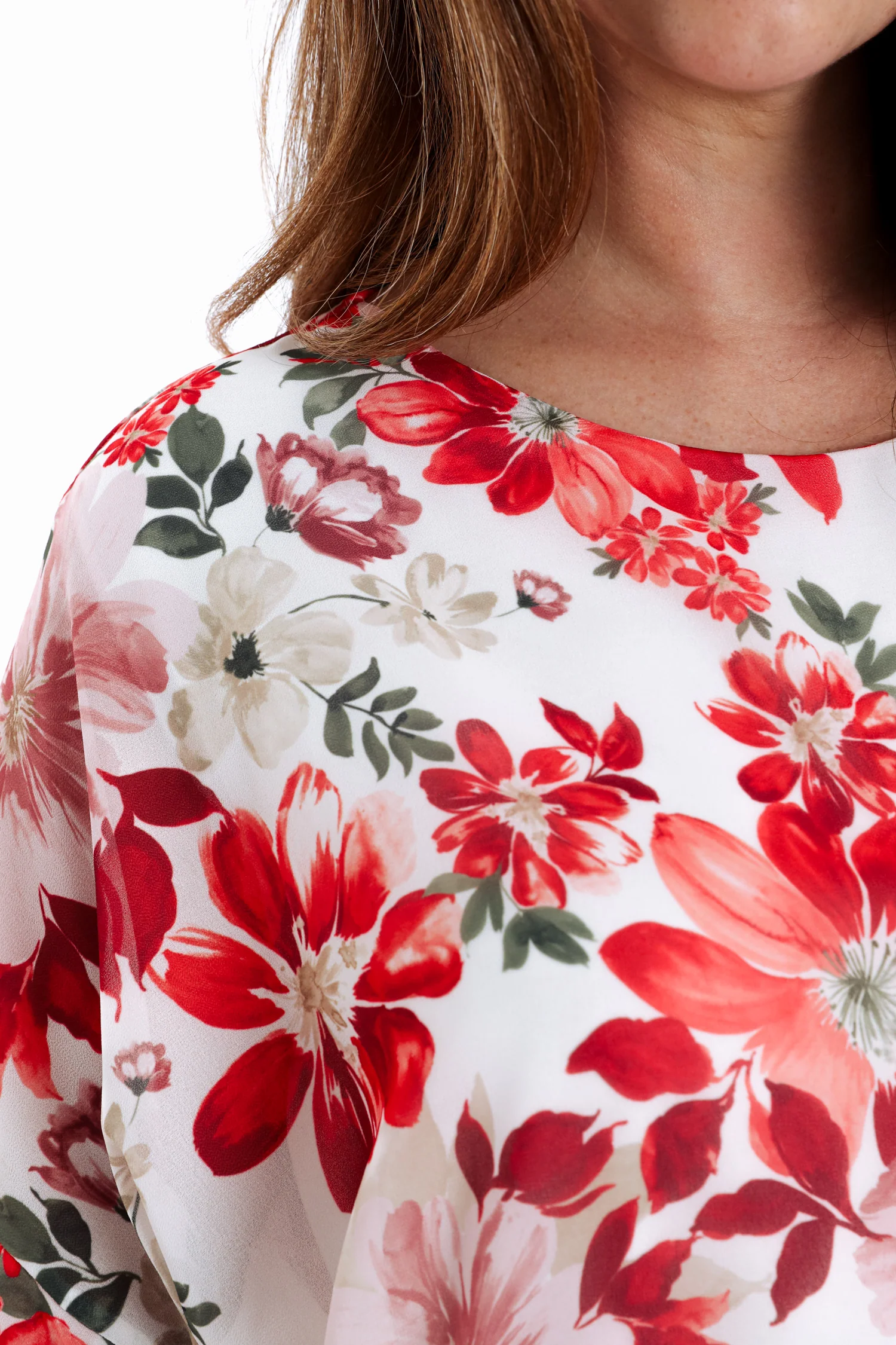Blouse van viscose met bloemenprint en strikdetail - Image 5