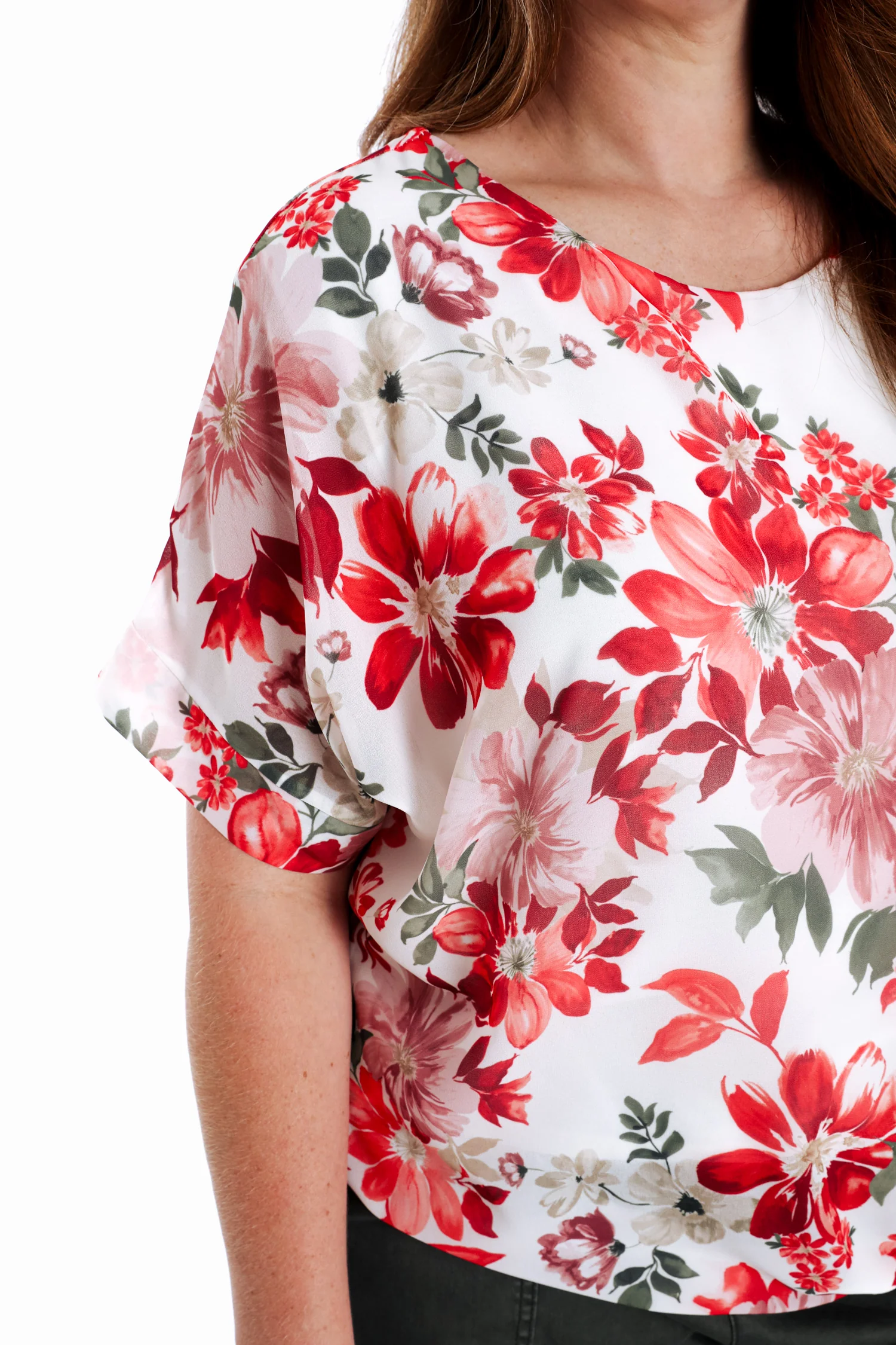 Blouse van viscose met bloemenprint en strikdetail - Image 6