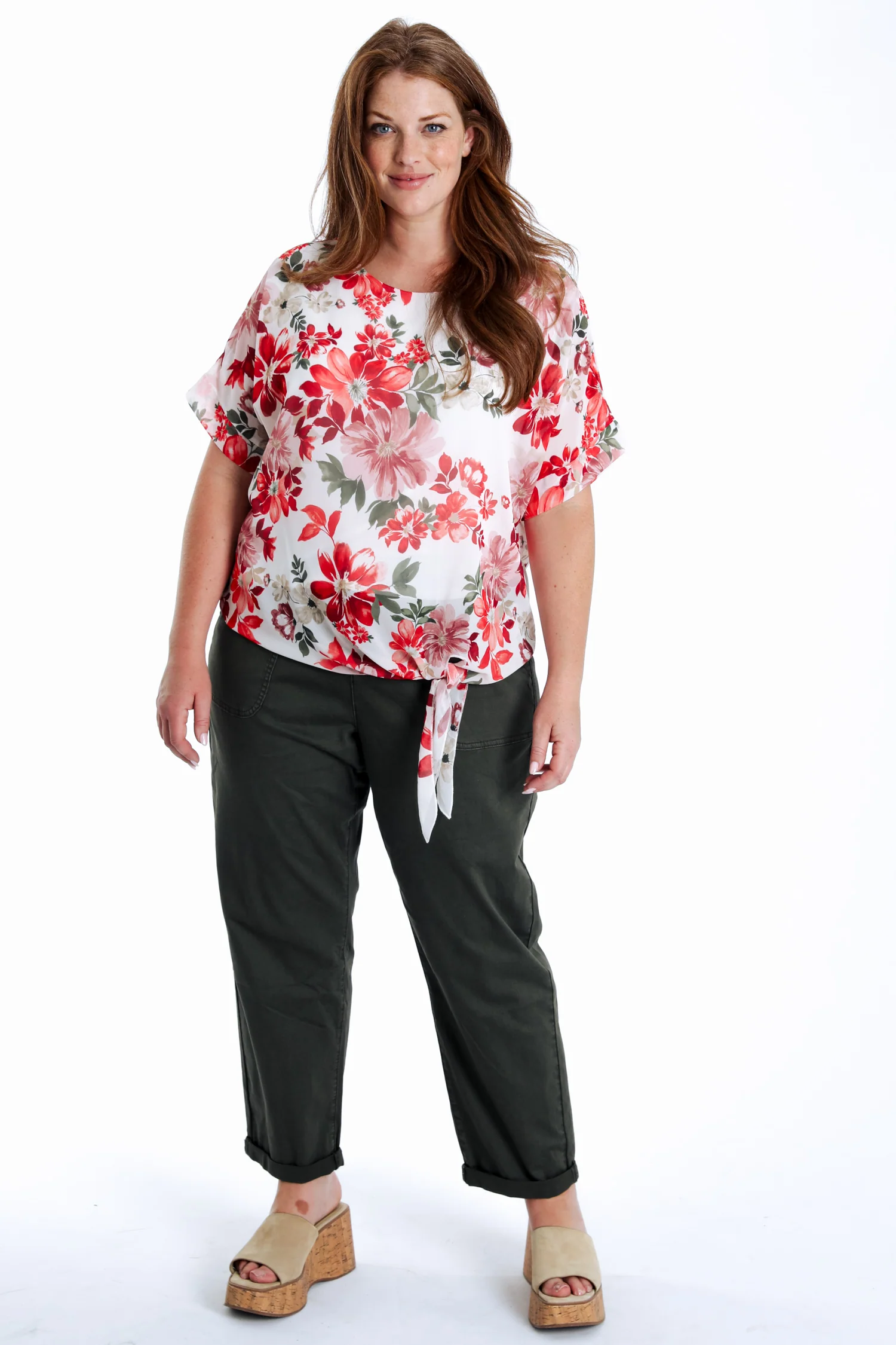 Blouse van viscose met bloemenprint en strikdetail - Image 8