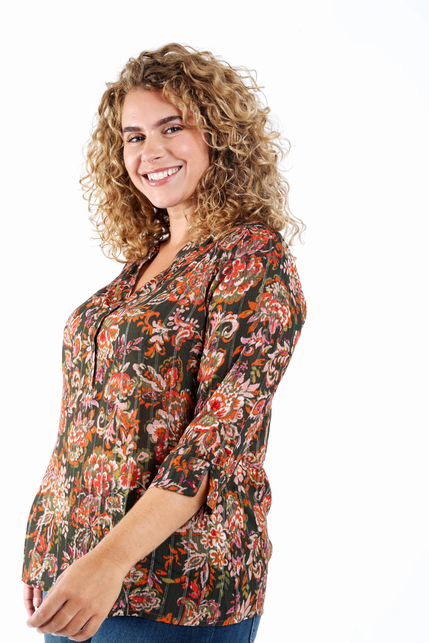 Blouse van viscose met paisleyprint - Image 5