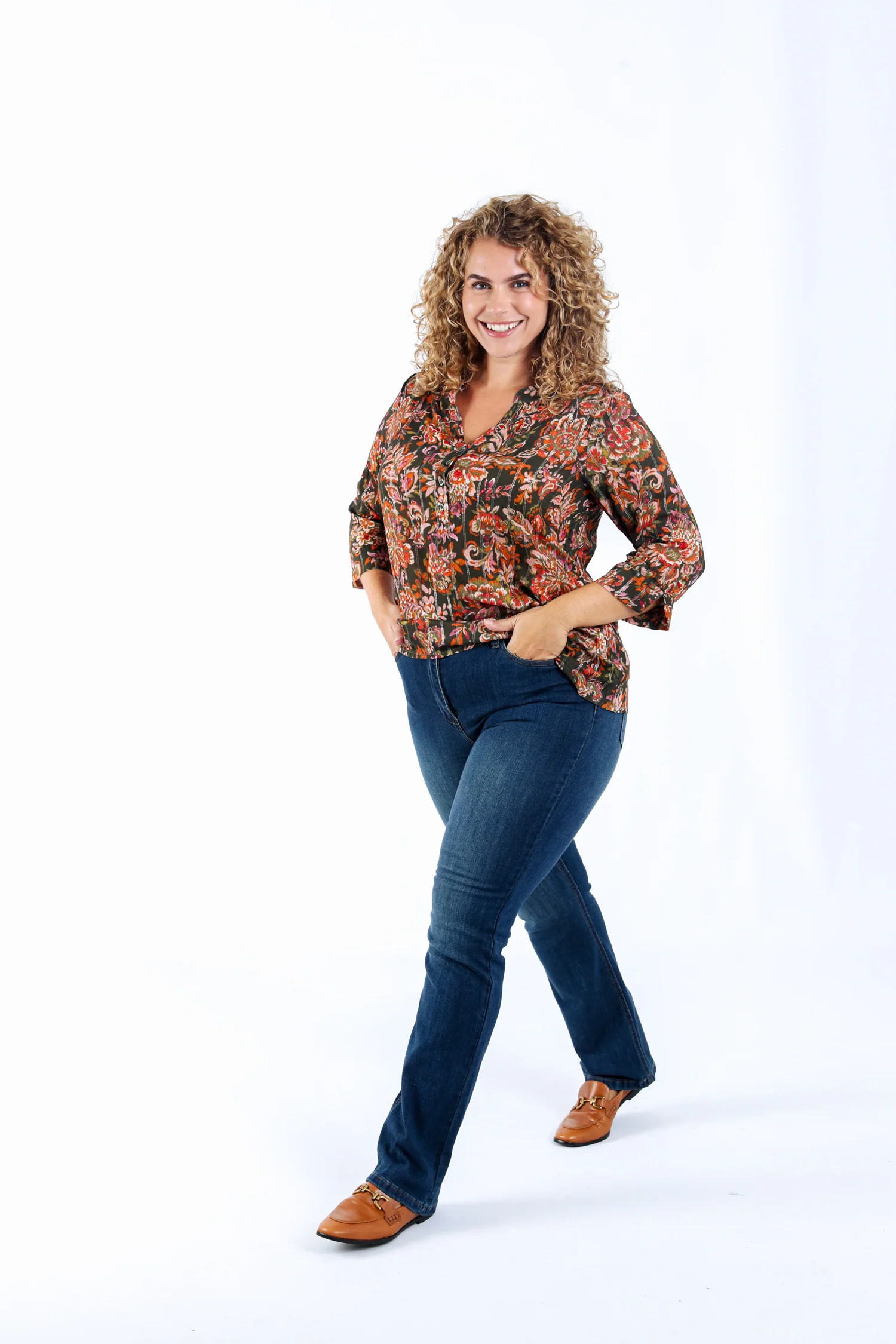 Blouse van viscose met paisleyprint - Image 6