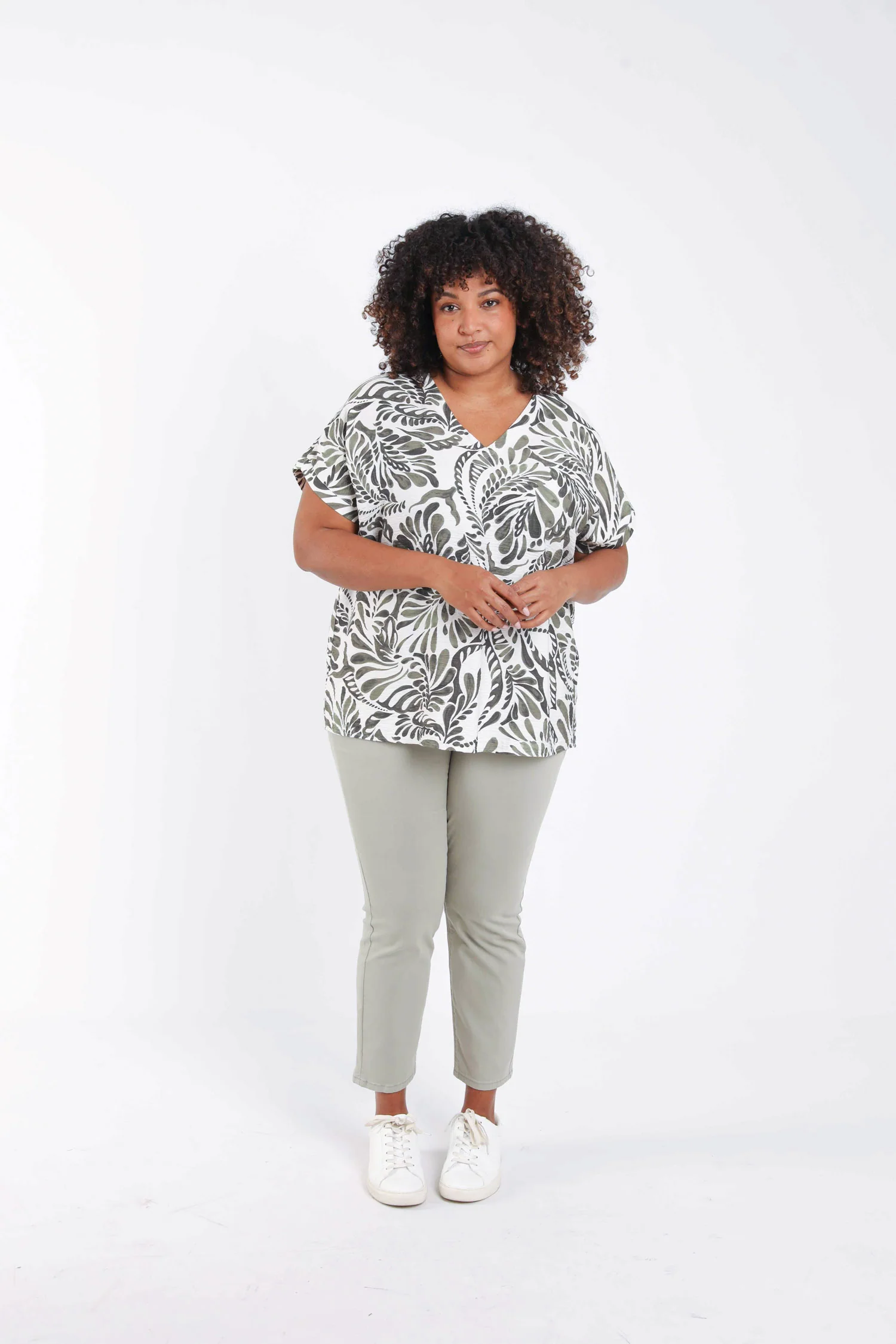 Blouse van tweekleurige viscose met paisleyprint - Image 8