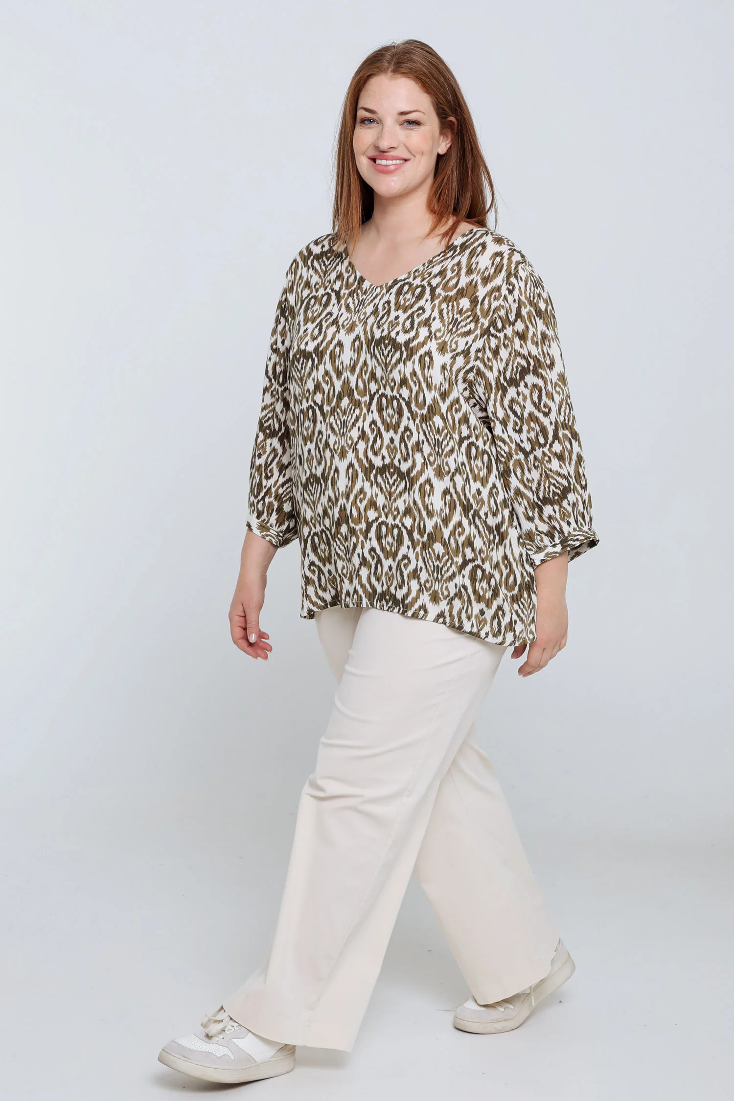 Etnisch bedrukt viscose blouse - Image 9
