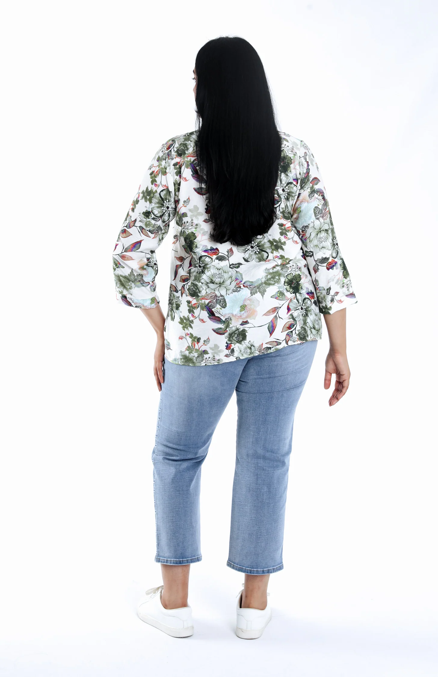 Blouse van bedrukt viscose met bloemenprint - Image 11